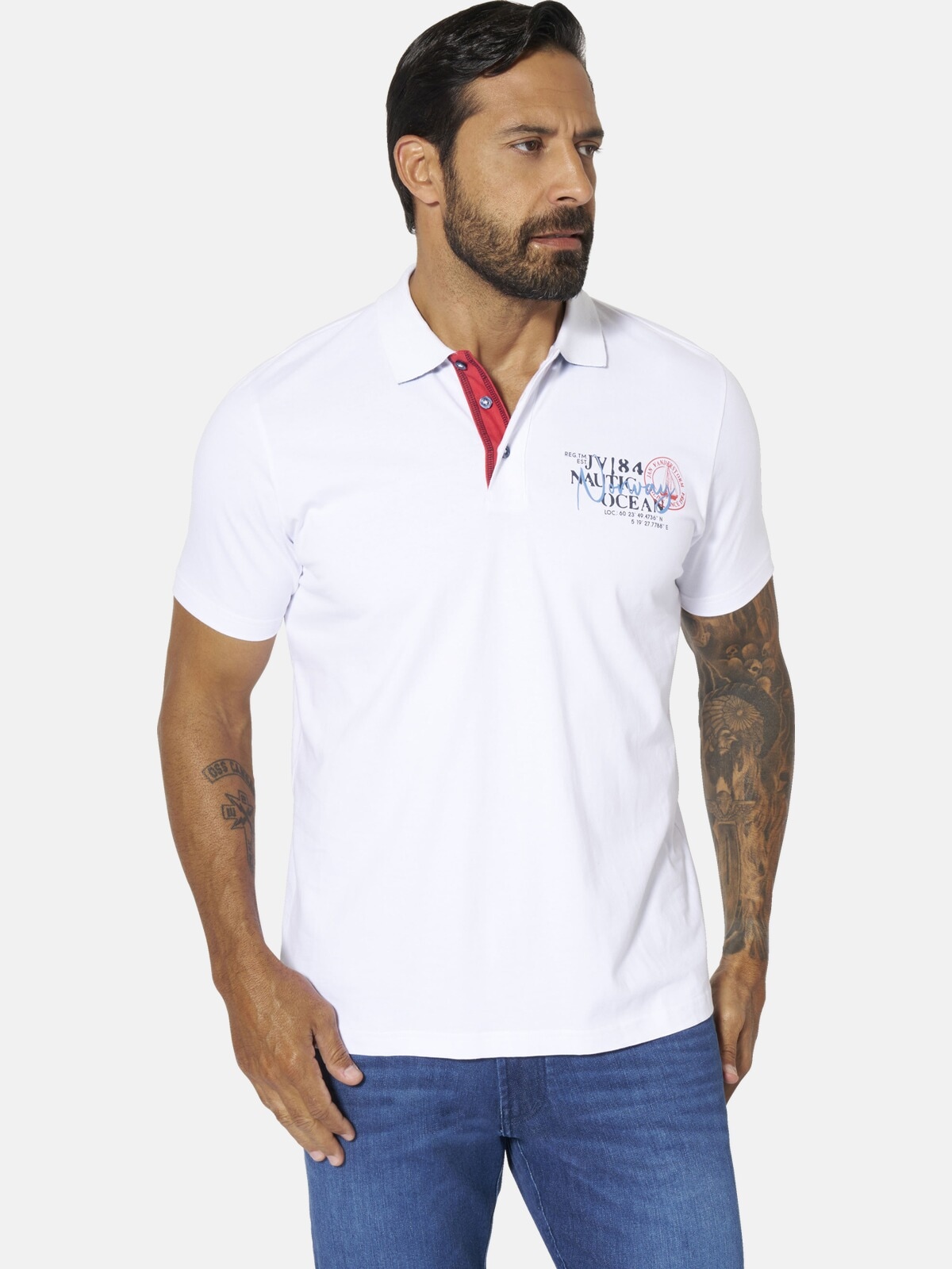Jan Vanderstorm Poloshirt »Doppelpack Poloshirt DAGFINN«
