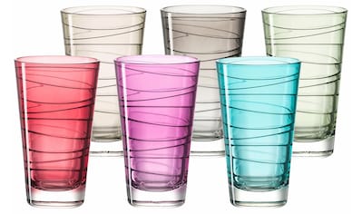 LEONARDO Glas »Colori«, (Set, 6 tlg.), veredelte mit lichtechter Hydroglasur, 280 ml,... kaufen