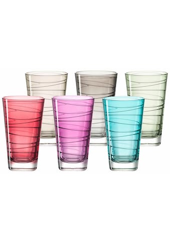 LEONARDO Glas »Colori« (Set 6 tlg.) veredelte s...