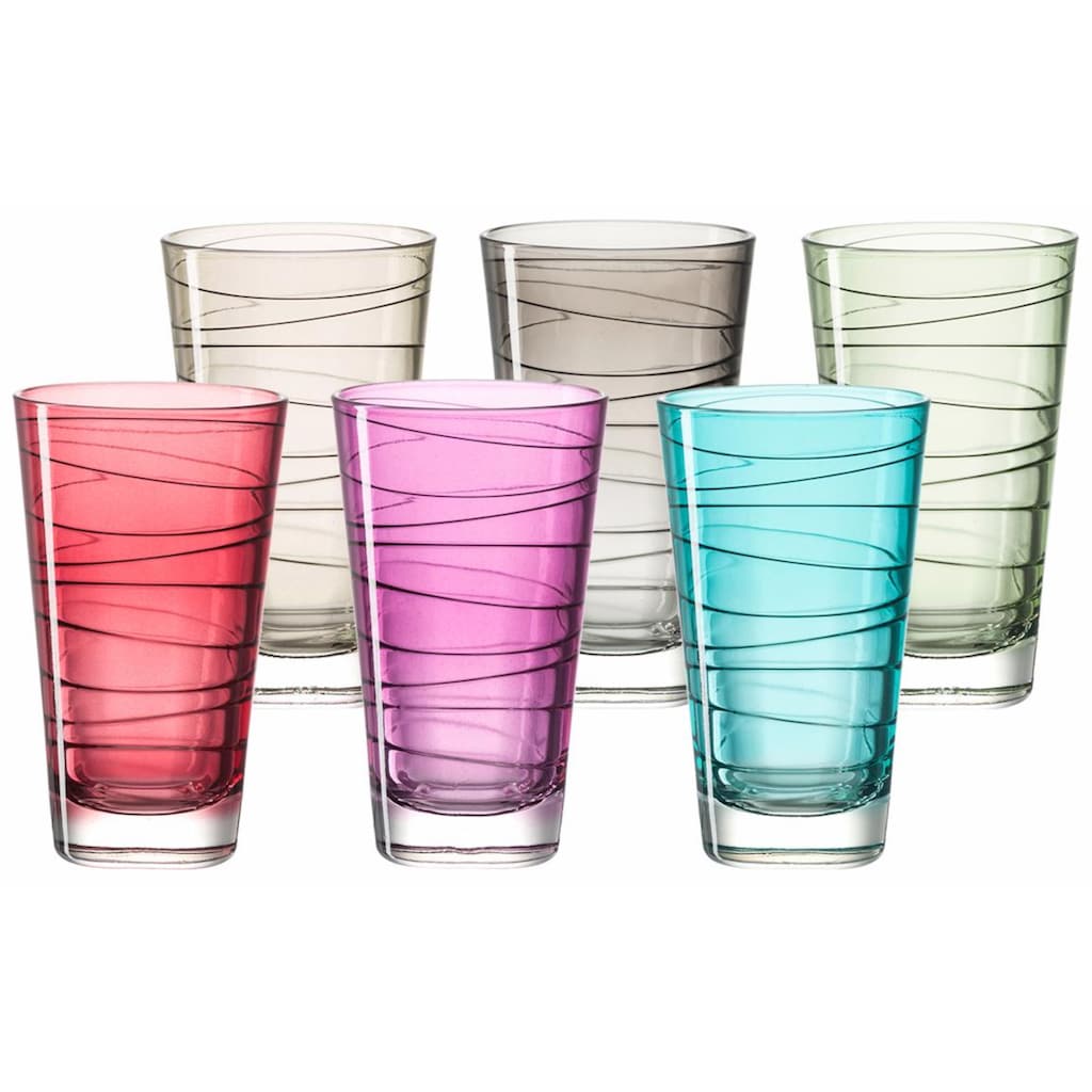 LEONARDO Glas »Colori«, (Set, 6 tlg.)