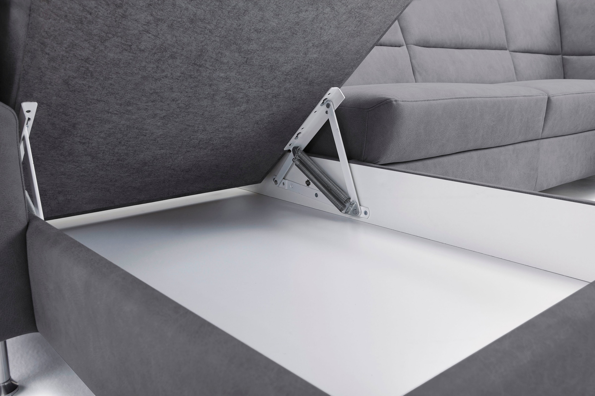 CALIZZA INTERIORS Wohnlandschaft »Onyx U-Form«, (3 St.), wahlweise mit Bettfunktion und Bettkasten