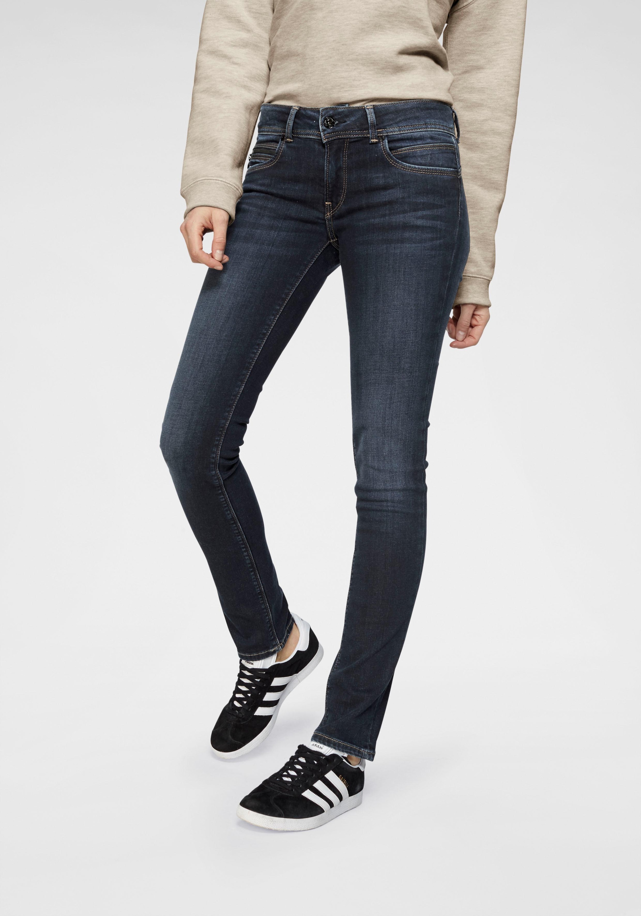 Pepe Jeans Slim-fit-Jeans mit »NEW BROOKE«, 1-Knopf BAUR Bund | und bestellen Reißverschlusstasche