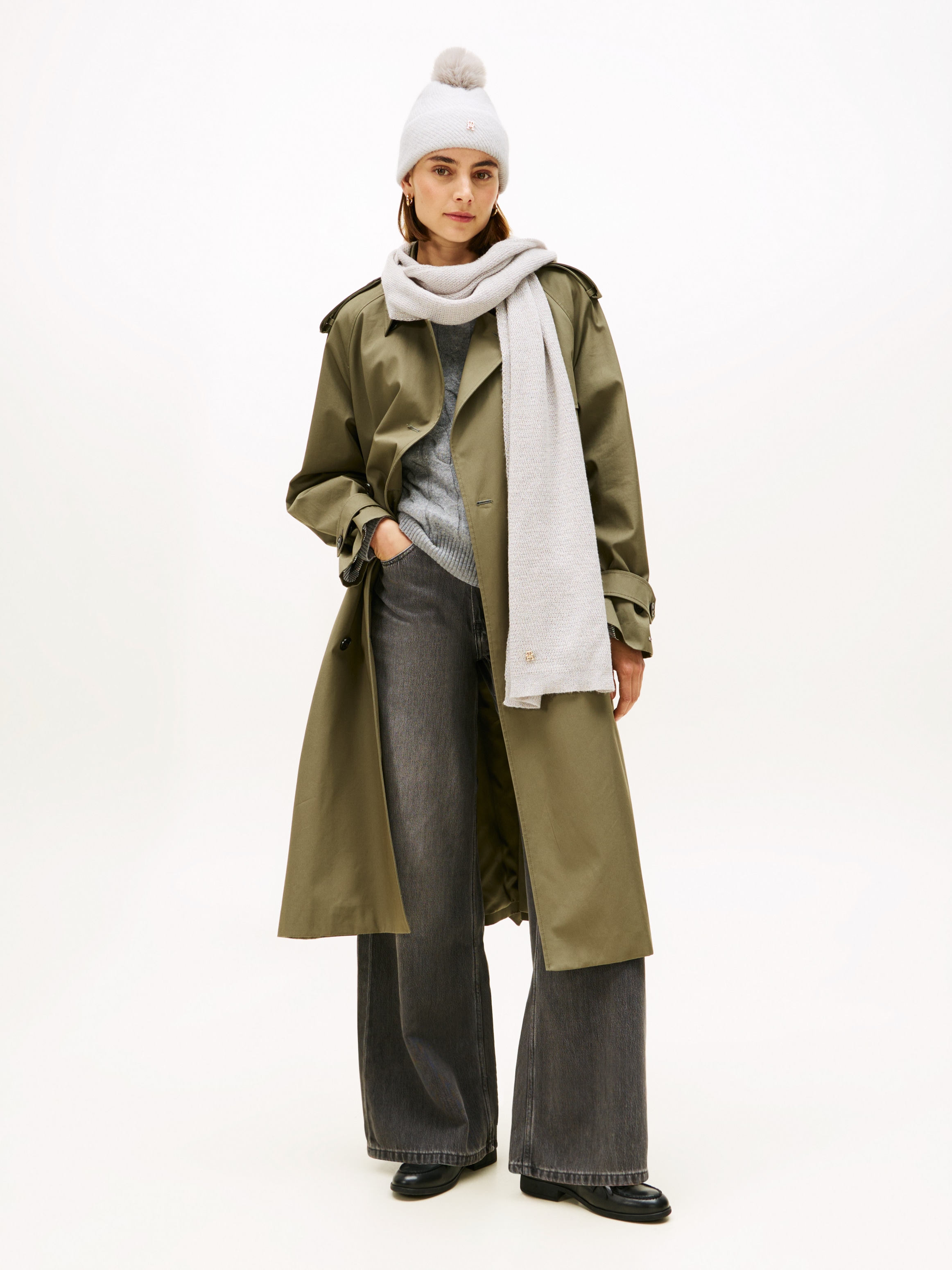 Tommy Hilfiger Beanie »POM POM LUREX« Set,  in Geschenkbox, Set aus Mütze und Schal