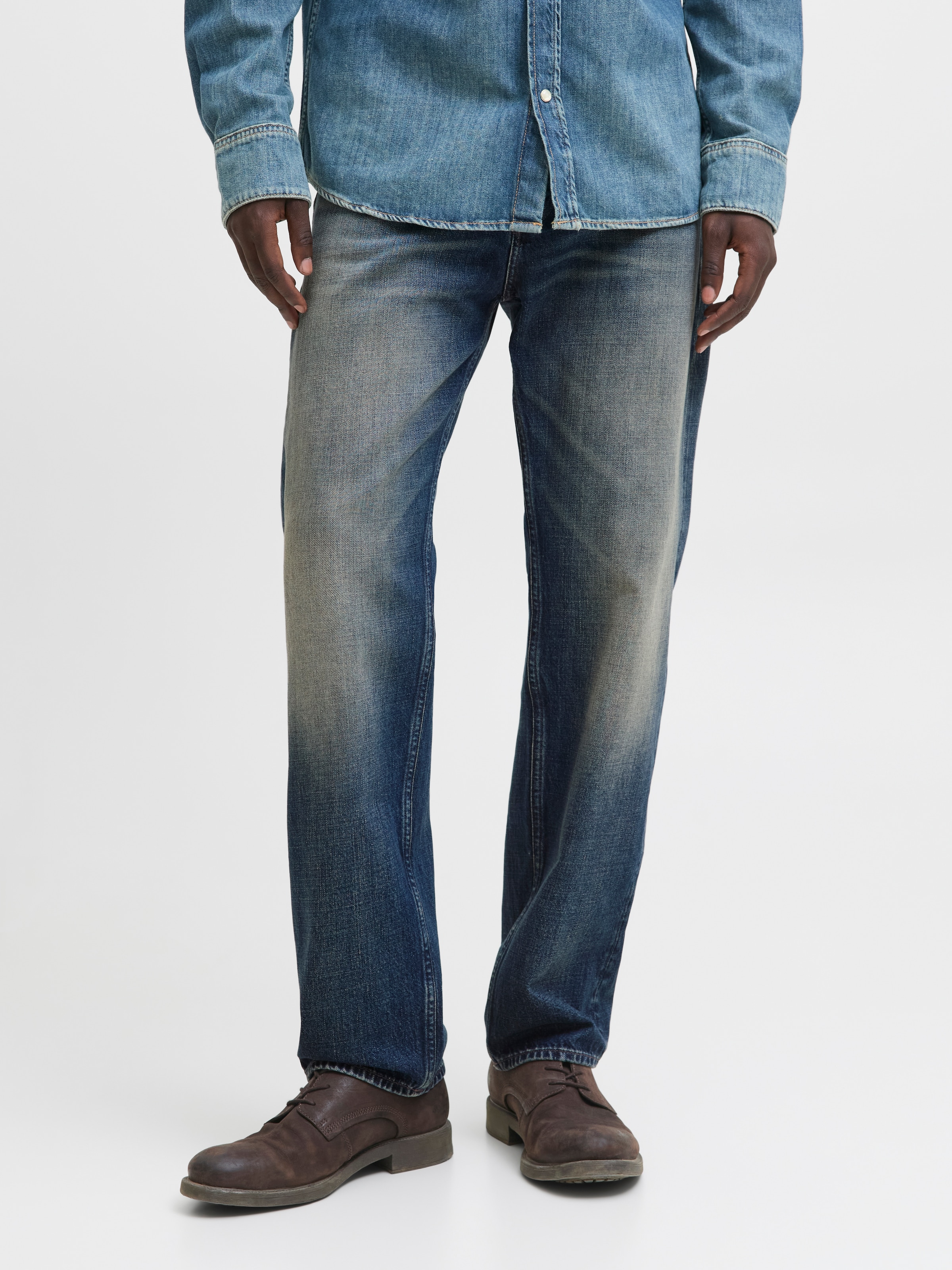 Jack & Jones Loose-fit-Jeans "Jjichris Jjoriginal Sbd 921 Sn" Baumwolle, Loose Fit