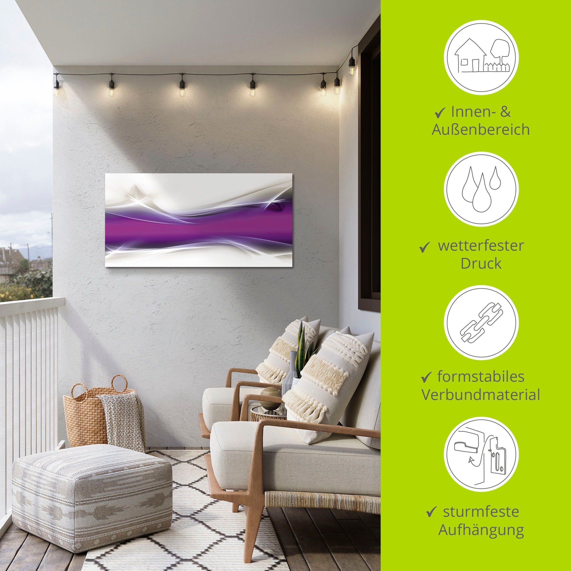 Artland Wandbild »Kreatives Element«, Gegenstandslos, (1 St.), als Alubild, Outdoorbild, Leinwandbild, Poster in verschied. Größen