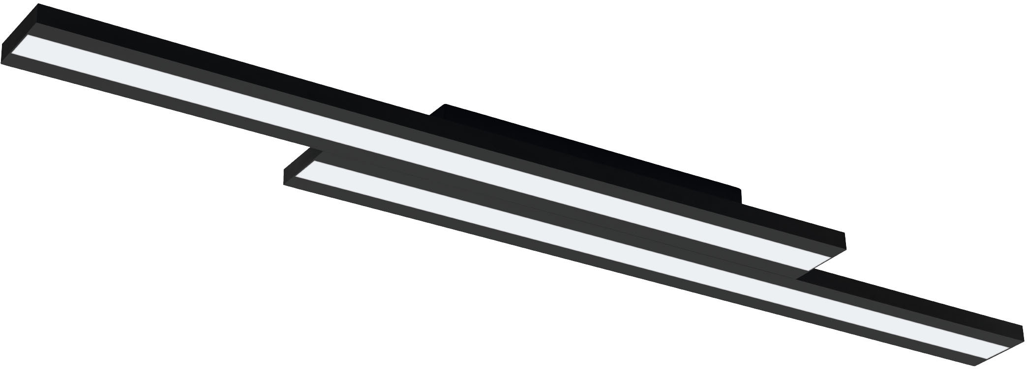 EGLO Deckenleuchte »SALITERAS-Z« in schwarz aus Stahl / inkl. LED fest integriert - 2 x 10,2 Watt