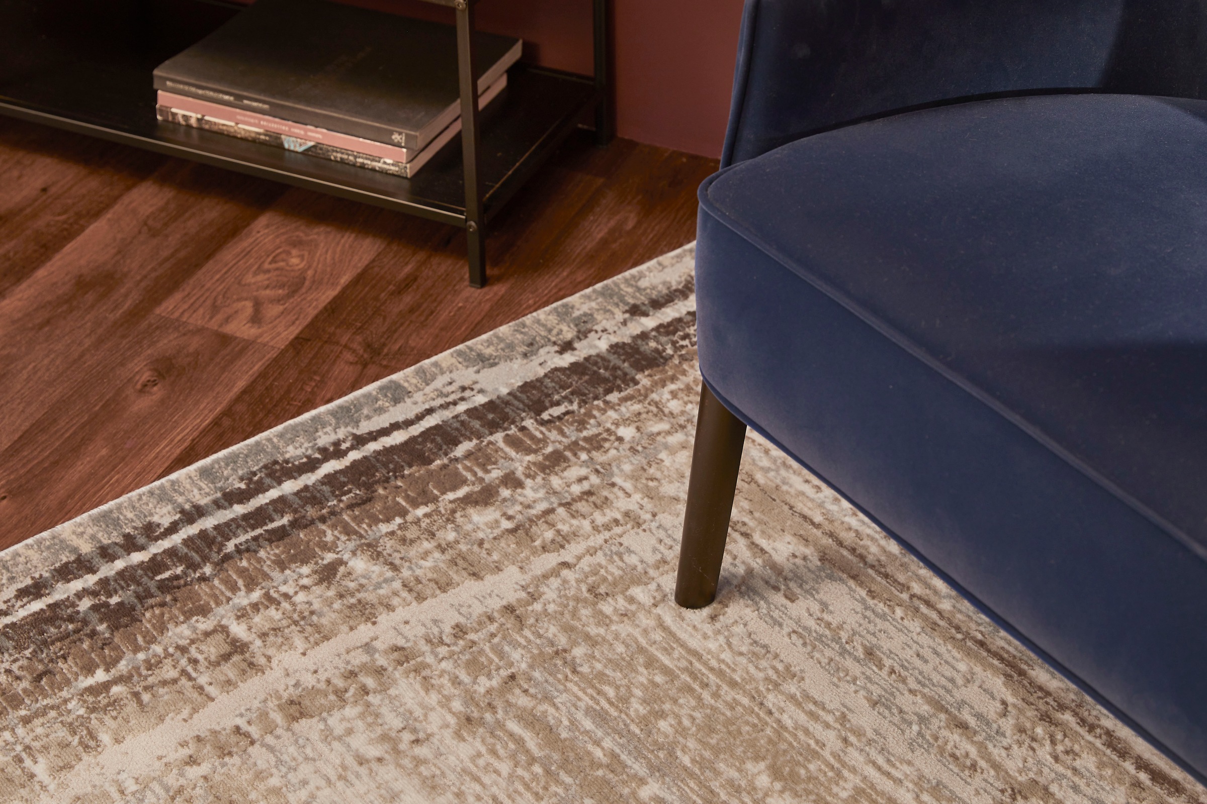 LUXOR living Teppich »Malmö 1«, rechteckig, 9 mm Höhe, Kurzflor, modernes Design, Hoch-Tief Effekt, Wohnzimmer