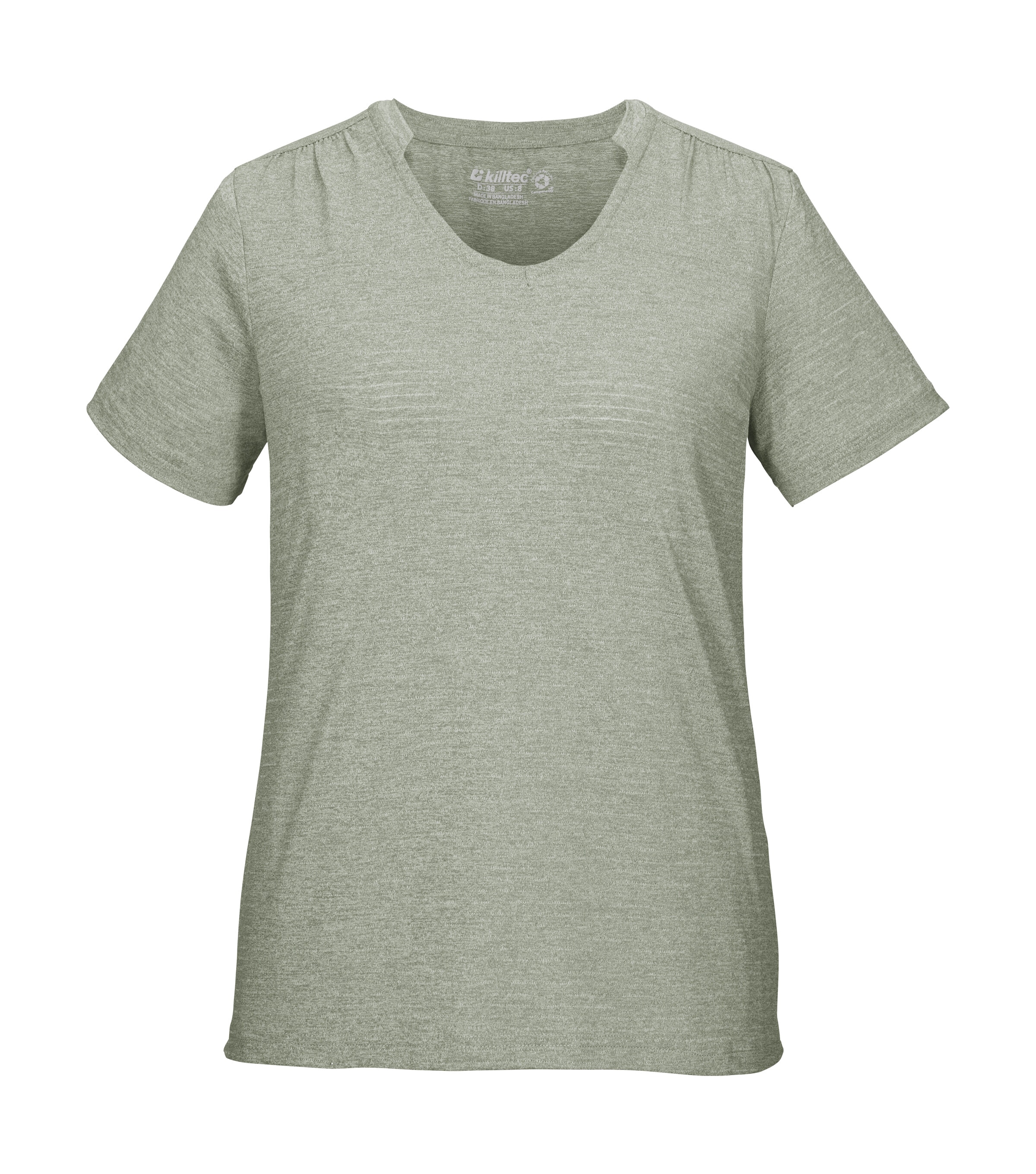 Killtec T-Shirt "KOS 29 WMN TSHRT" Atmungsaktiv, schnelltrocknend, Melange-Optik, Stretchkomfort