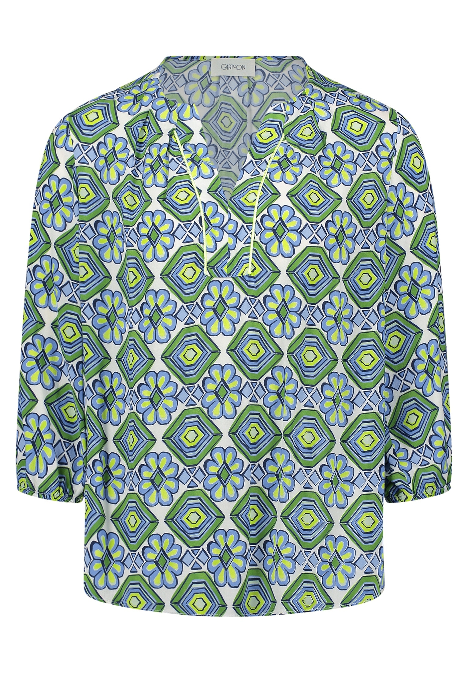 Cartoon Schlupfbluse »Damen mit Muster«