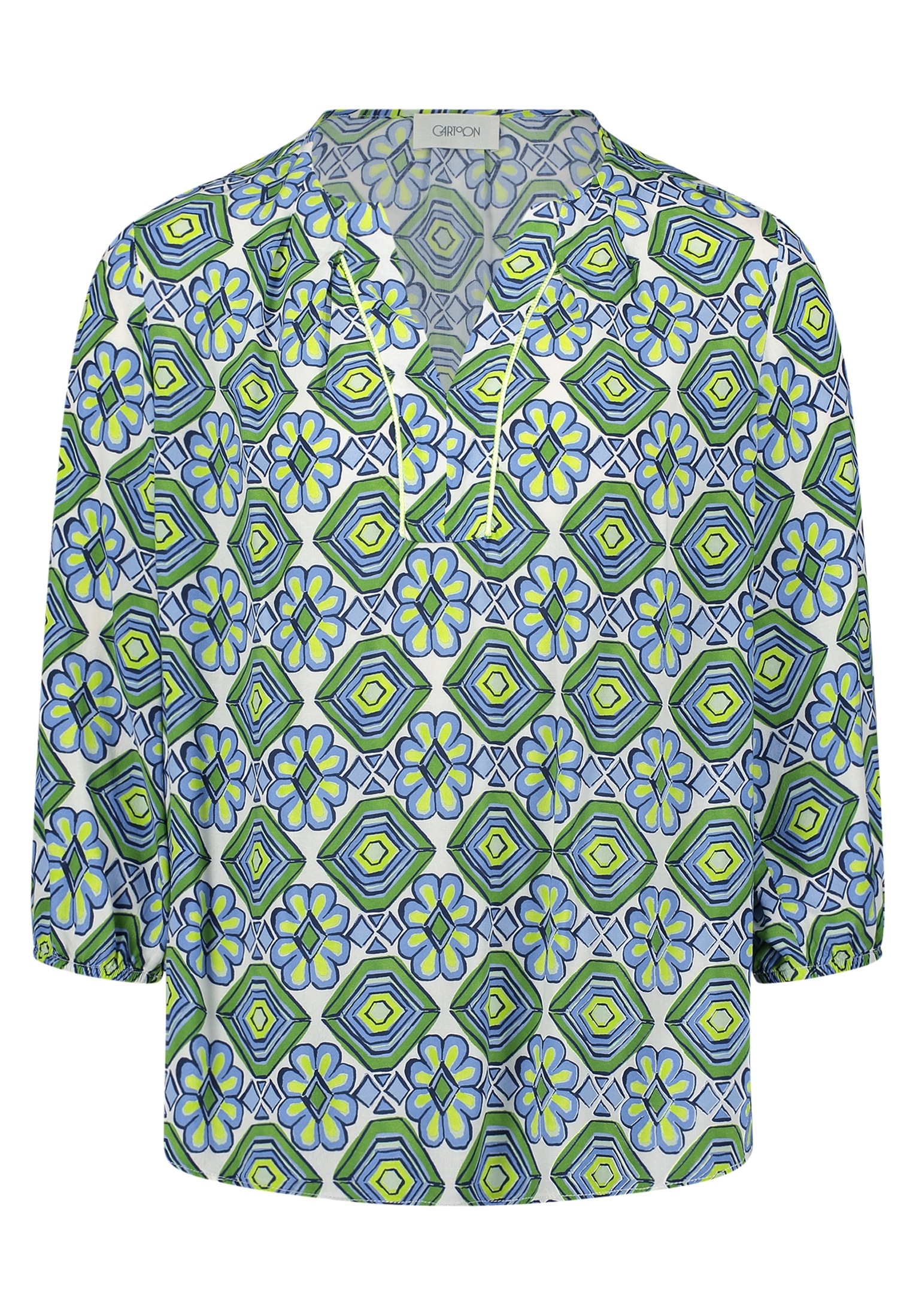 Cartoon Schlupfbluse "Damen mit Muster" günstig online kaufen