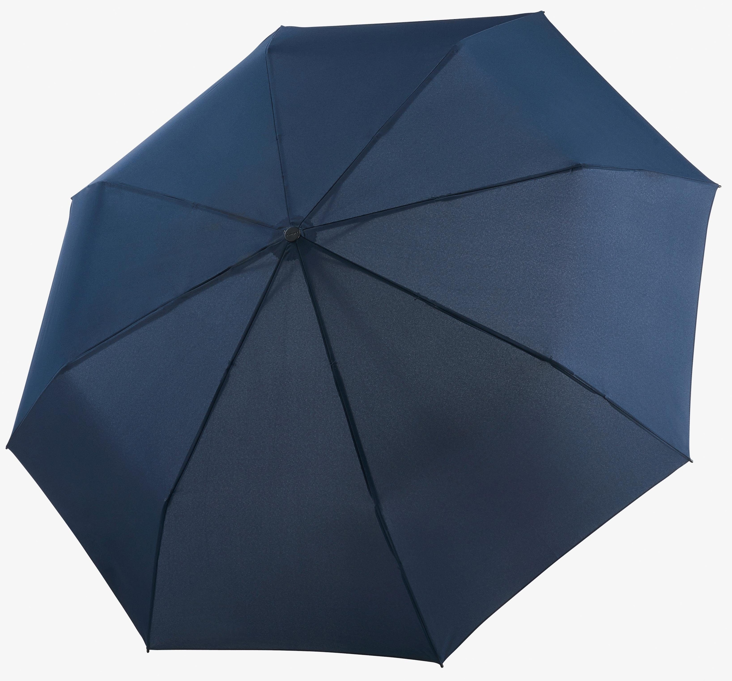 Knirps® Taschenregenschirm »T.400 Extra Large Duomatic, Uni navy«, mit großem Schirmdach für 2 Personen