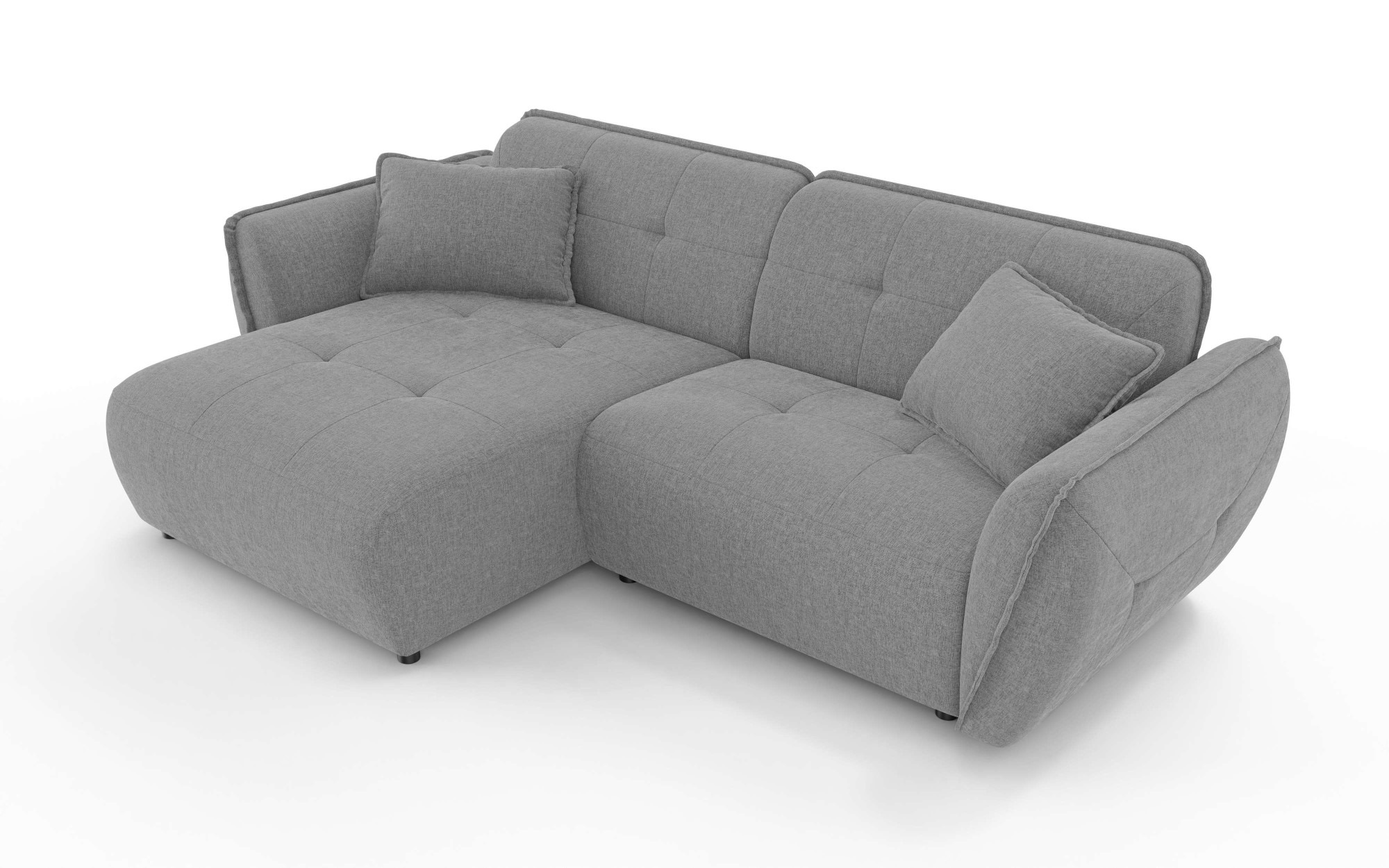 Home affaire Ecksofa "MIRELDA L-Form mit Steppungen, Recamiere rechts/links günstig online kaufen