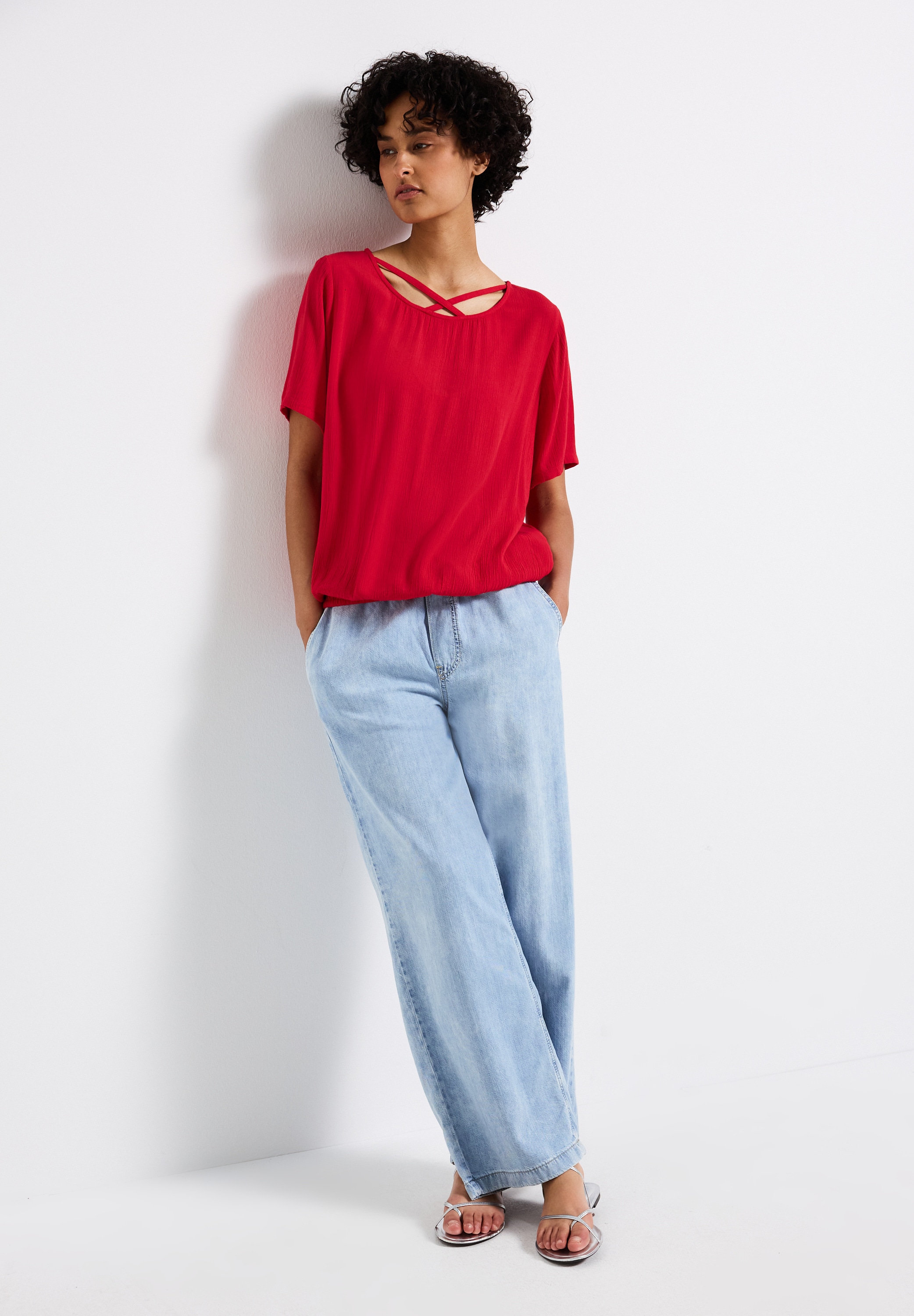STREET ONE Shirtbluse, mit Bänderdetail