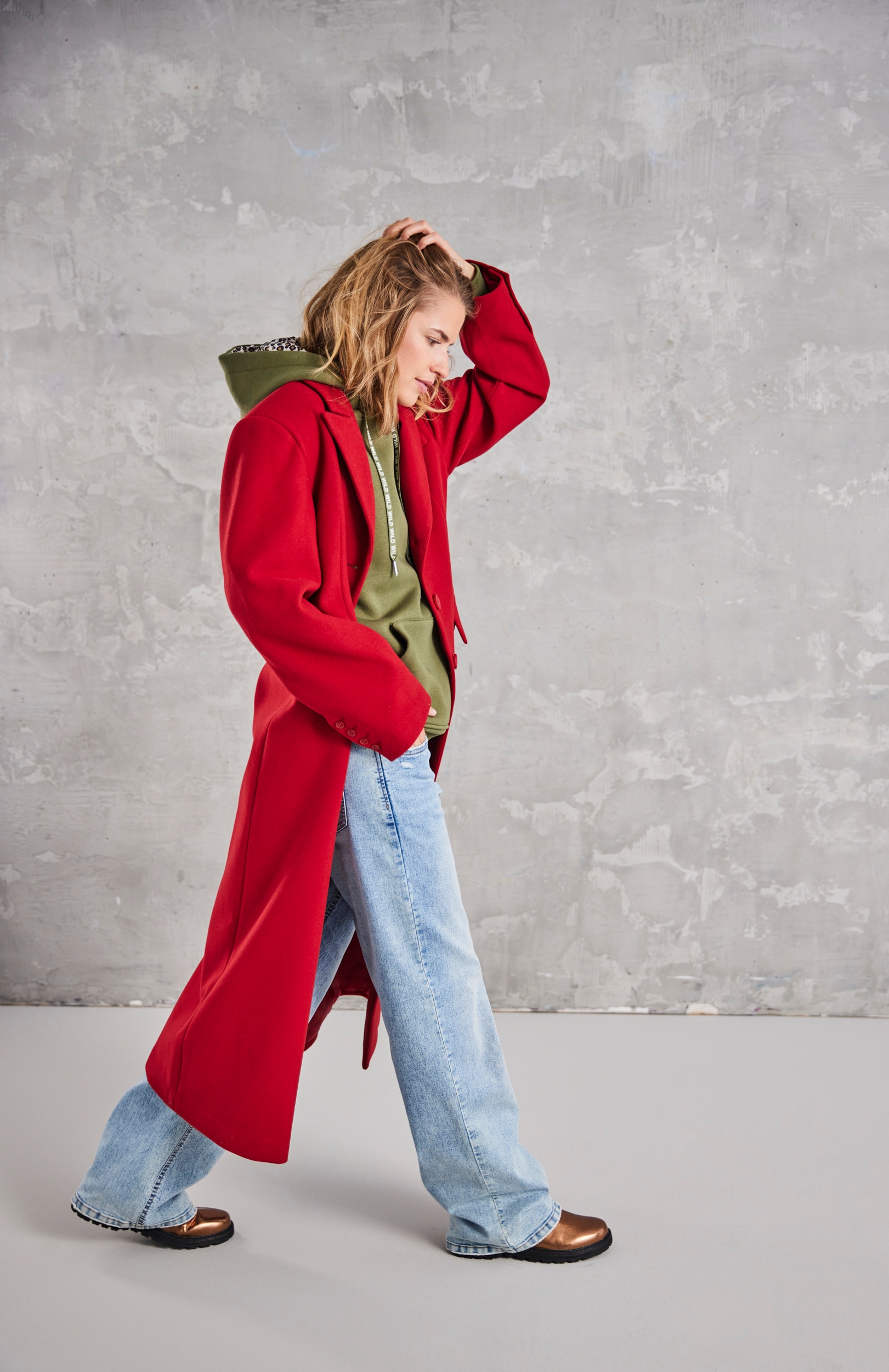ONLY Langmantel »ONLNANCY LIFE LONG FITTED COAT CC OTW«