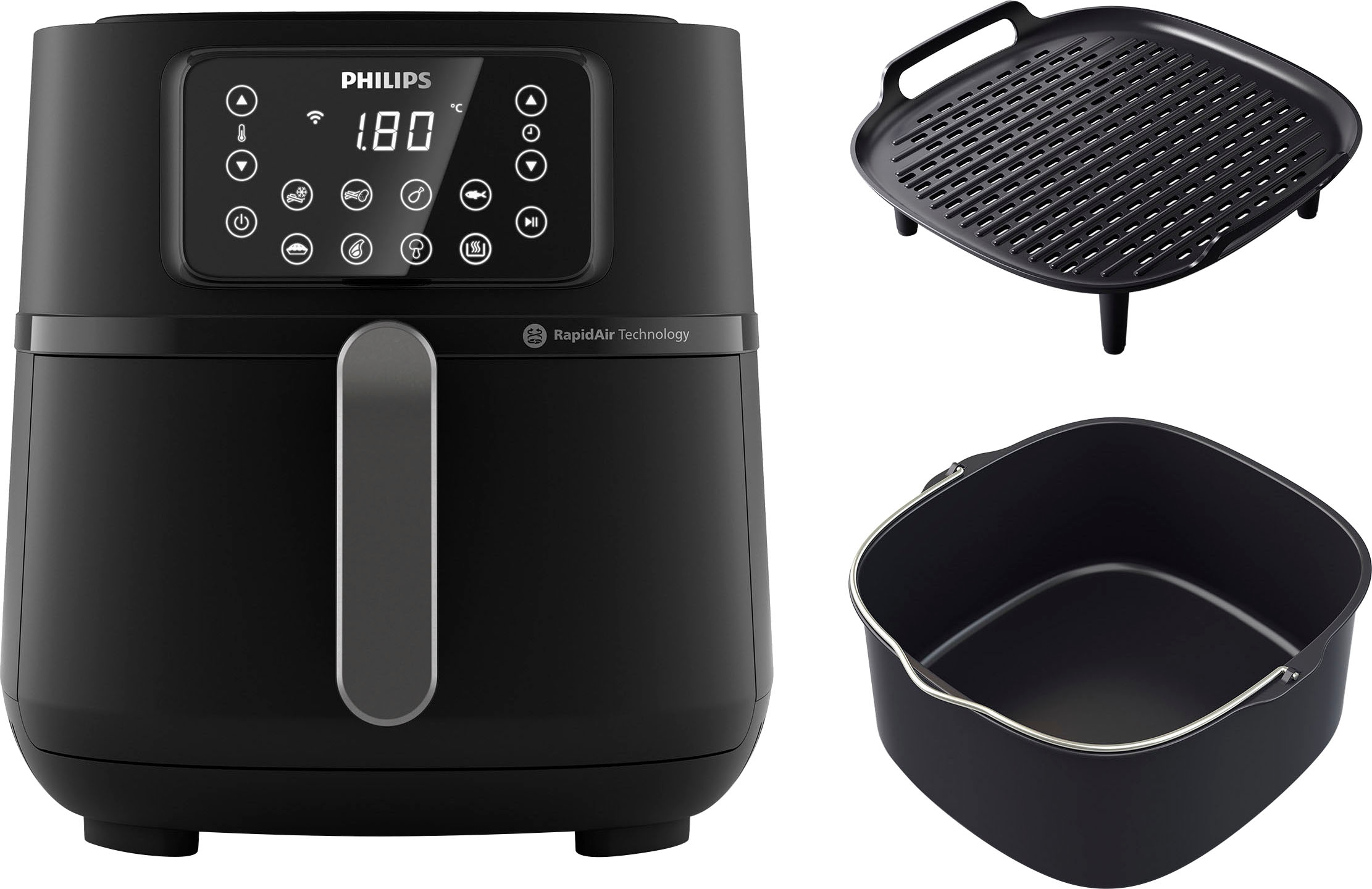 Heißluftfritteuse »Airfryer XXL HD9285/96, 7,2 l«, 2000 W, mit 7 Voreinstellungen und...