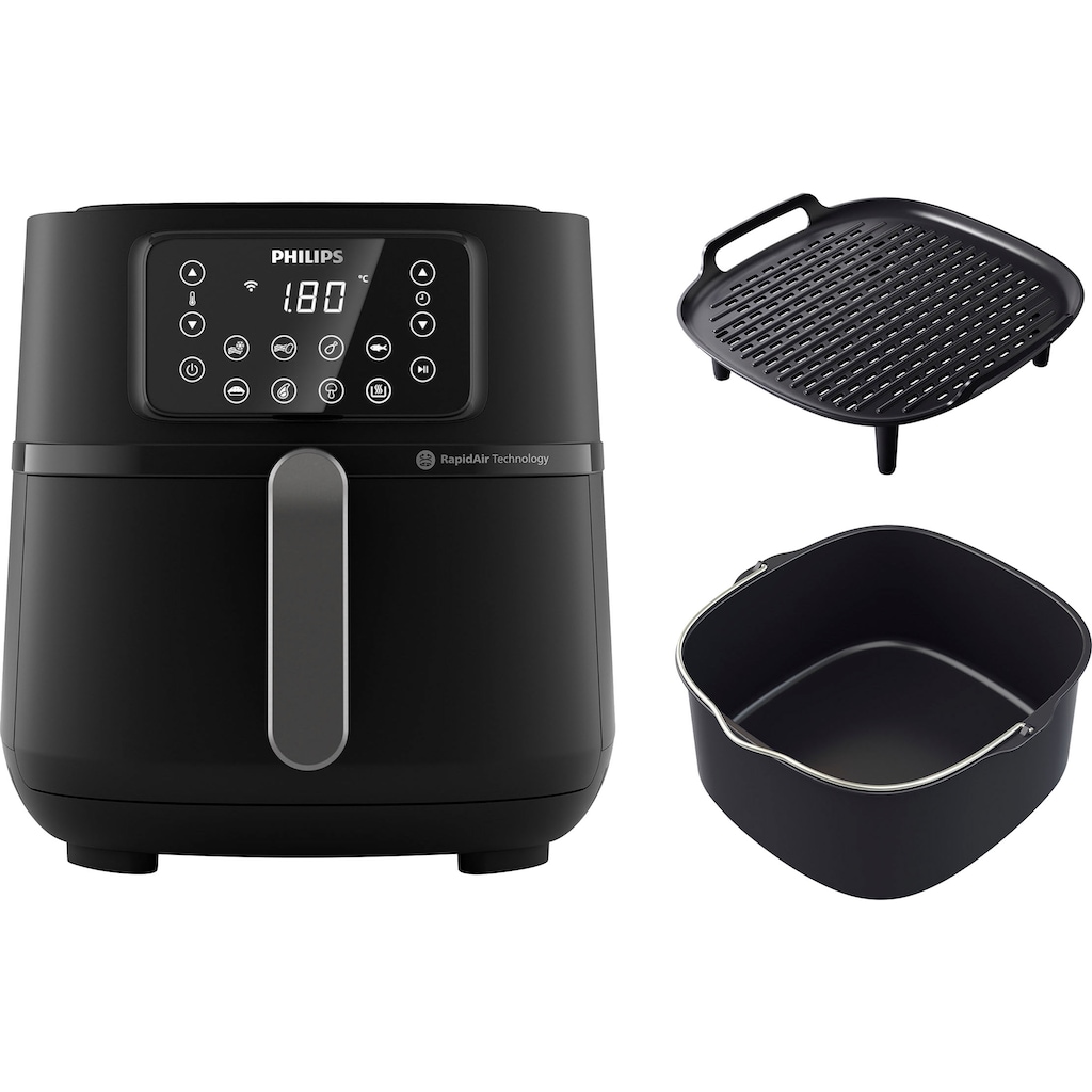 Philips Heißluftfritteuse »Airfryer XXL HD9285/96, 7,2 l«, 2000 W, mit 7 Voreinstellungen und Warmhaltefunktion, WiFi Konnektivität