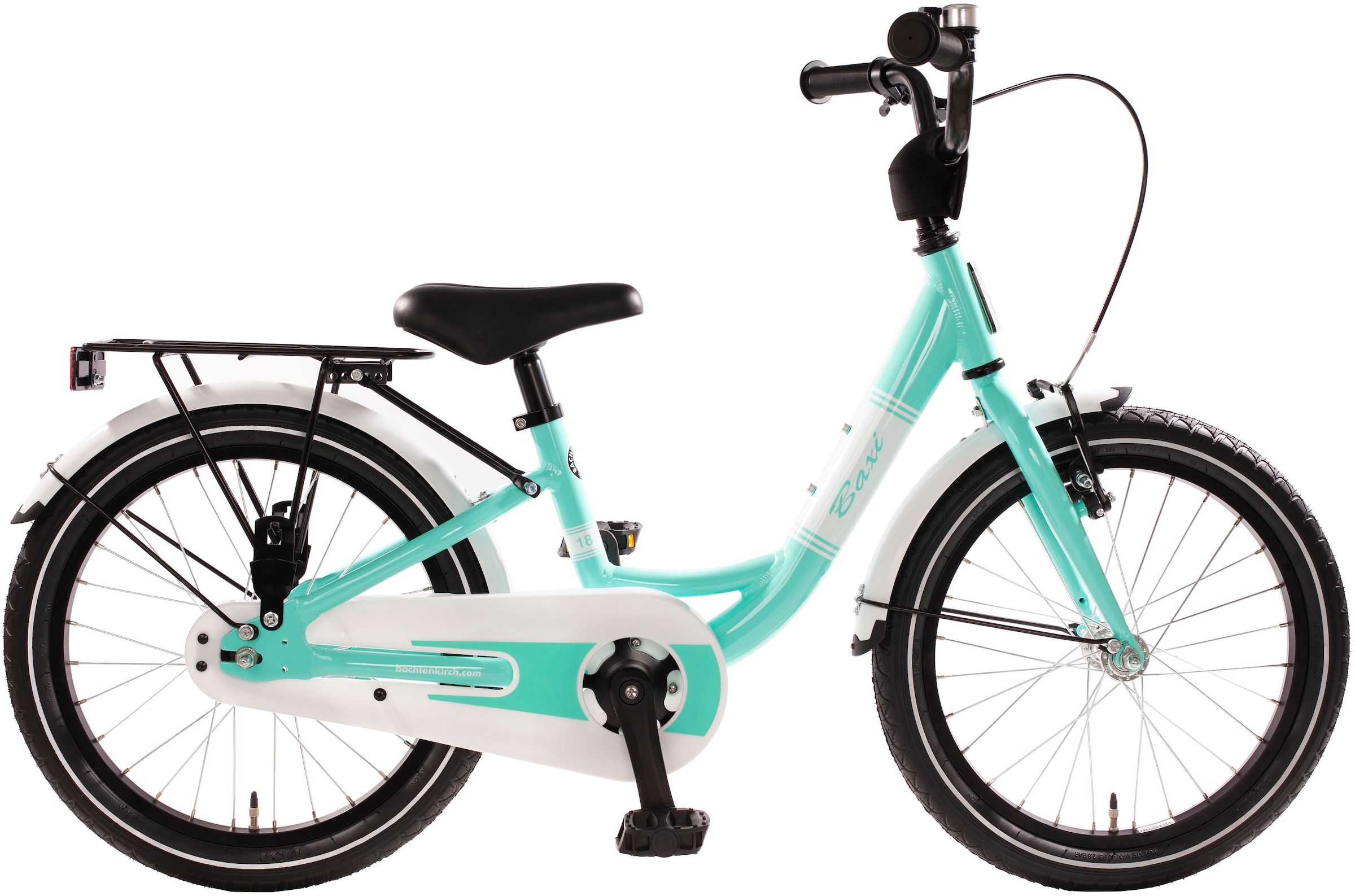 Bachtenkirch Kinderfahrrad »18" Baxi - aqua«, 1 Gang, ohne Schaltung, (Packung), Alu Kinderfahrrad...