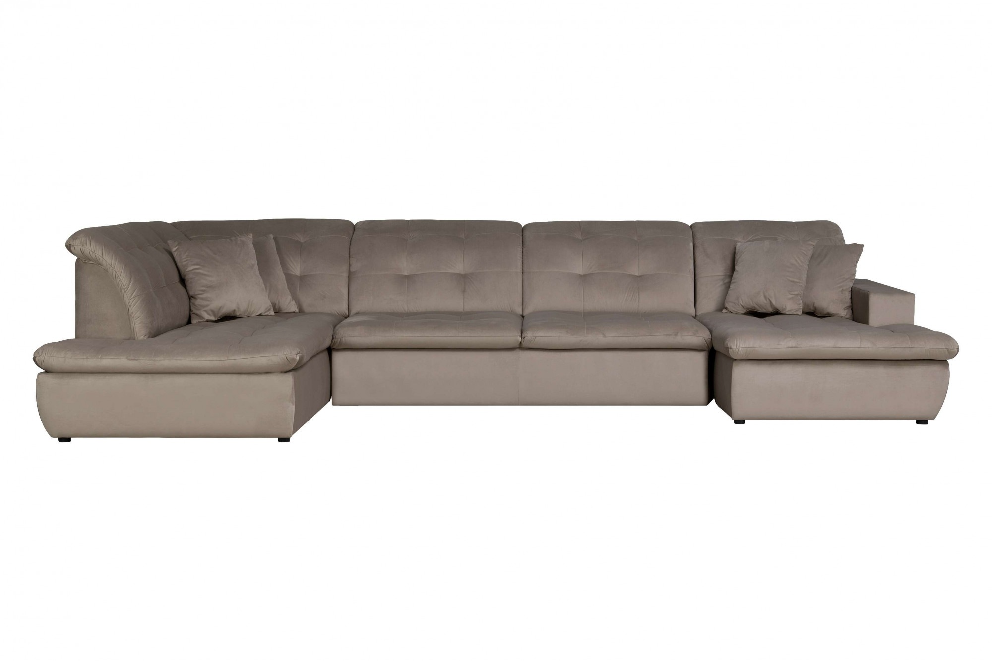 Home affaire Wohnlandschaft "BRISBANE NEU U-Form" mit feiner Steppung, Matt günstig online kaufen