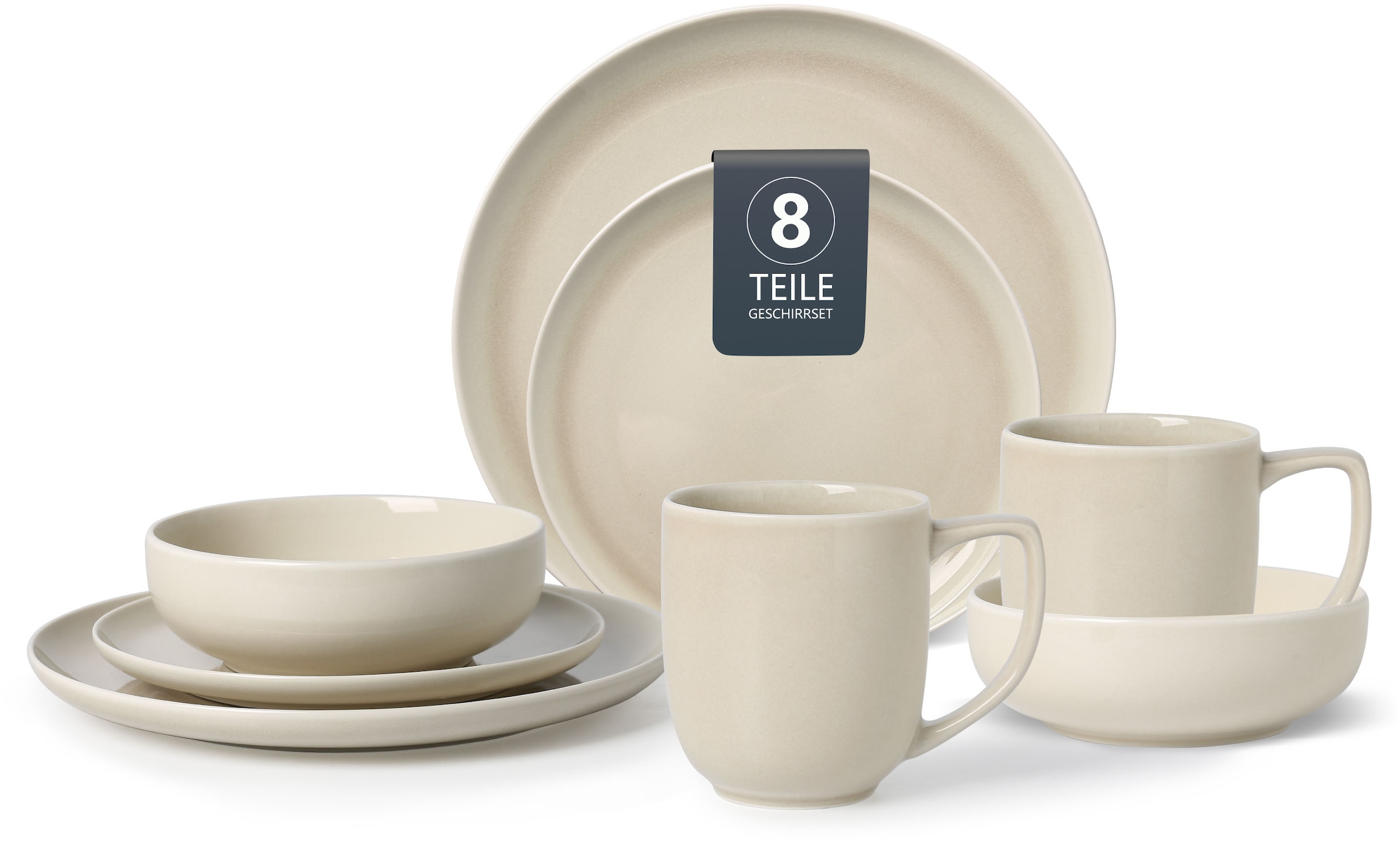 my home Geschirr-Set "Fyns, mit Reaktivglasur" spülmaschinenfest und mikrow günstig online kaufen
