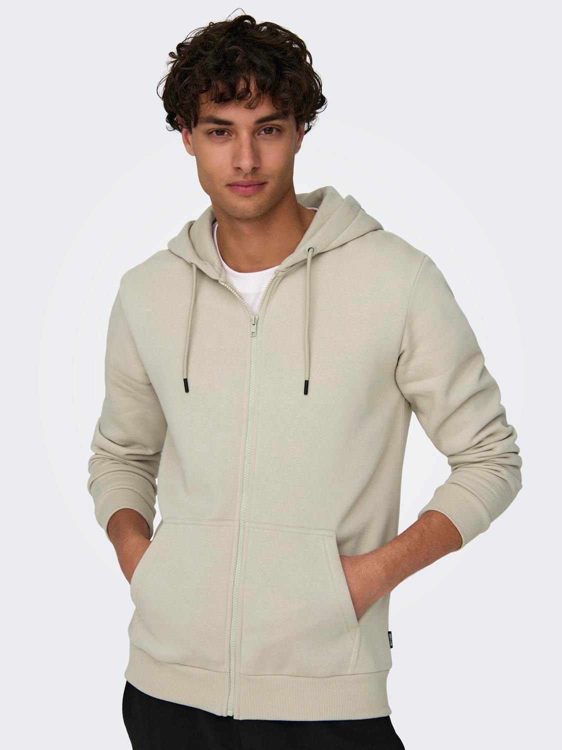 ONLY & SONS Kapuzensweatjacke "ONSCERES ZIP THR. HOODIE SWEAT NOOS" günstig online kaufen