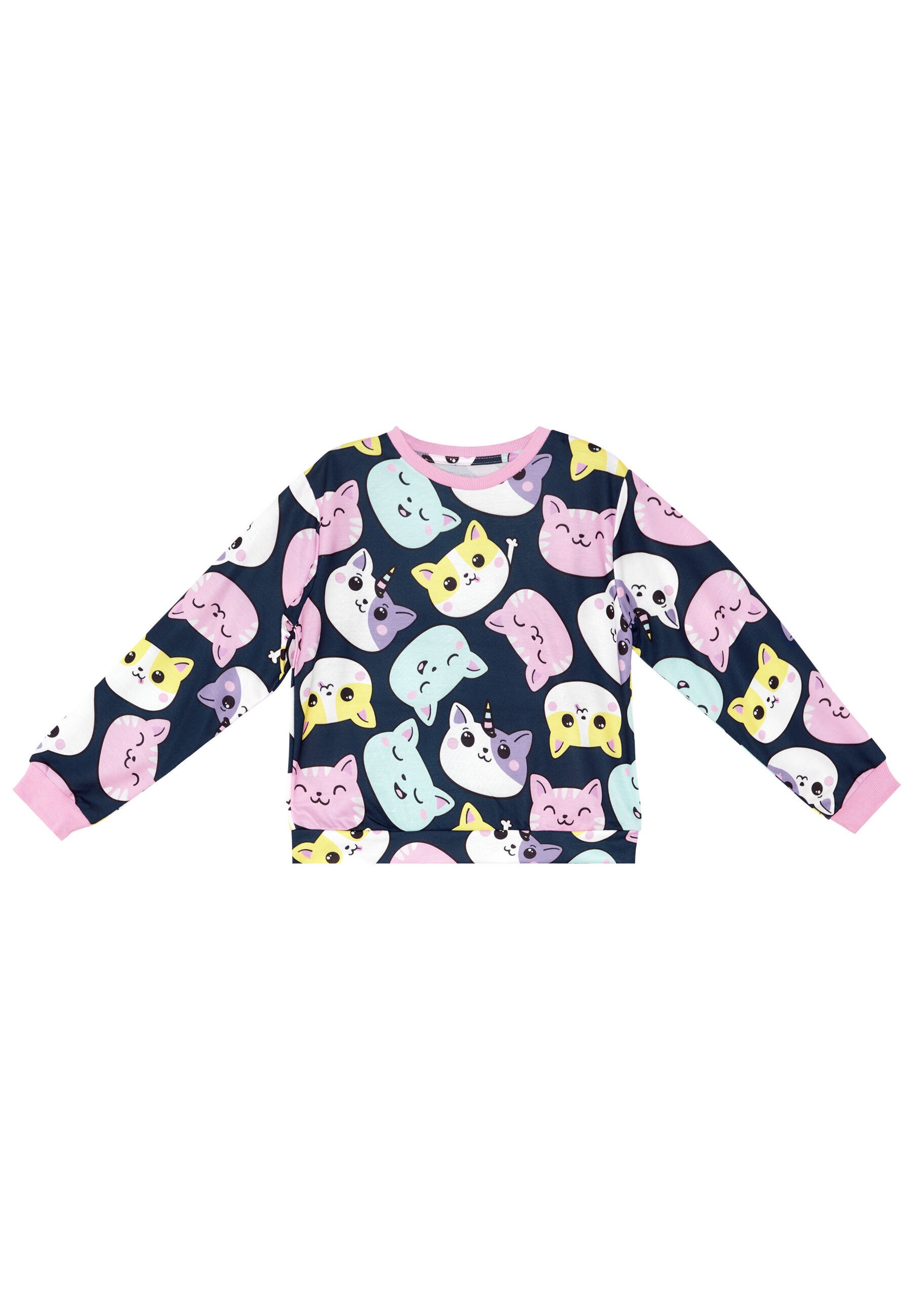 Denokids Hausanzug »Cute Cats«, (2 tlg.), mit Katzen-Motiv