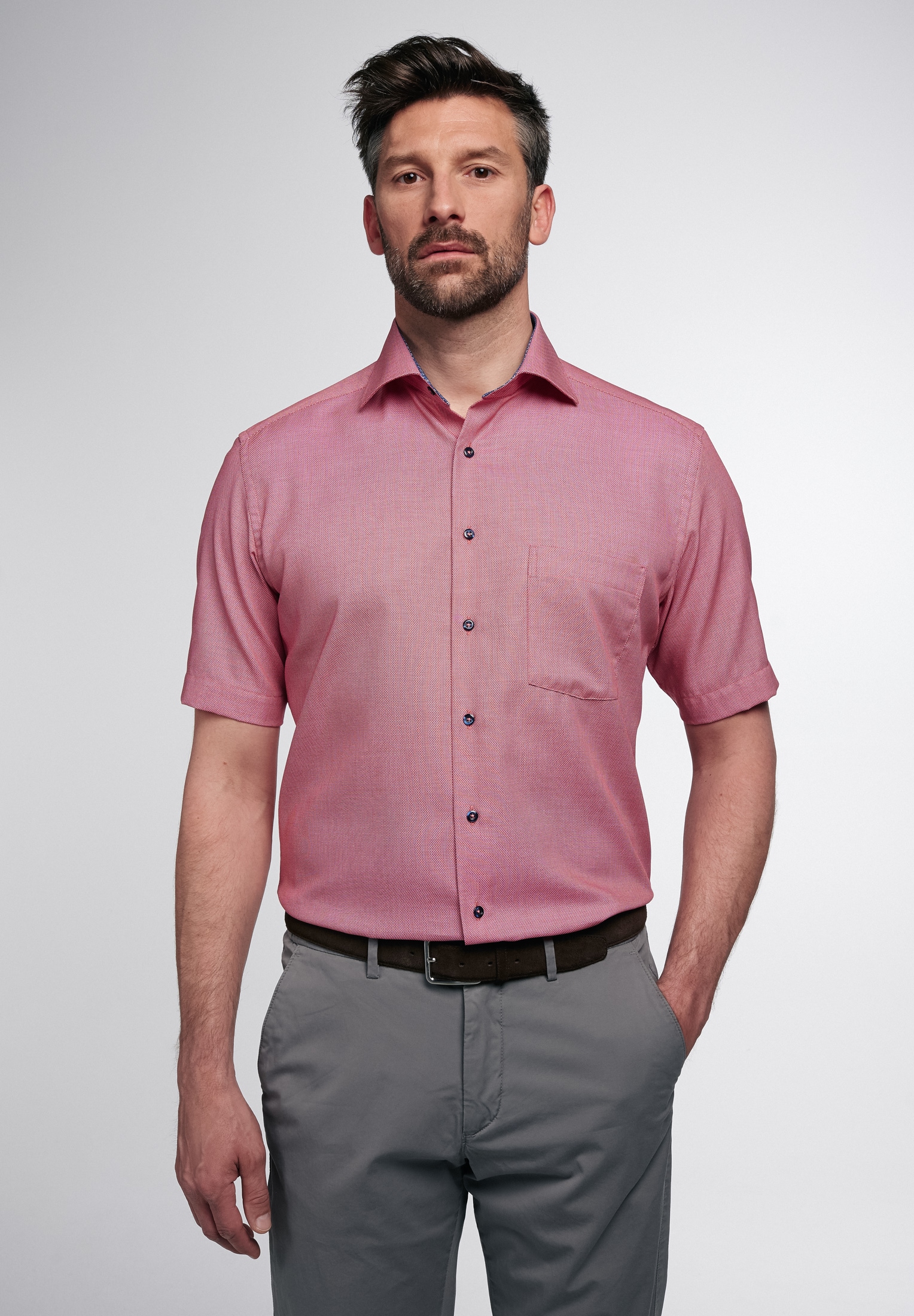 Eterna Kurzarmhemd "MODERN FIT" NON IRON (bügelfrei) günstig online kaufen