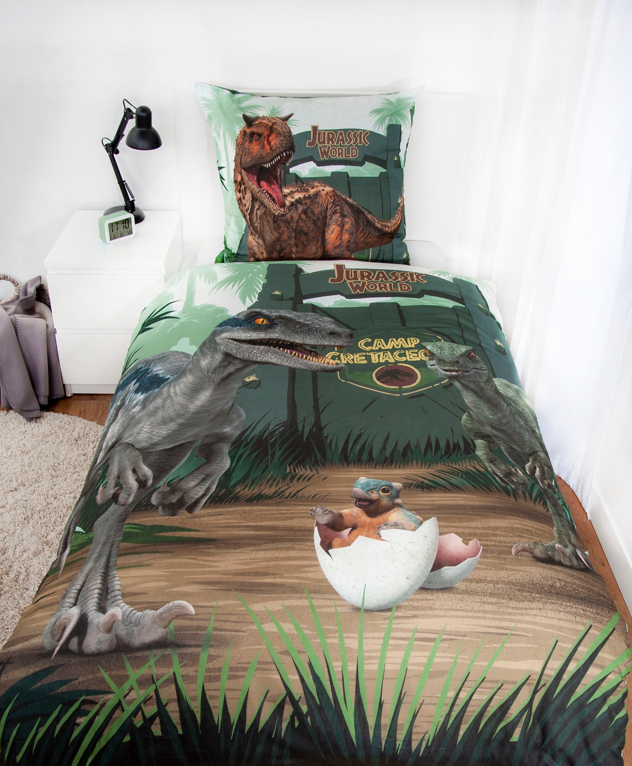 Jurassic World Kinderbettwäsche »Jurassic World Camp Cretaceous«, mit tollem Motiv