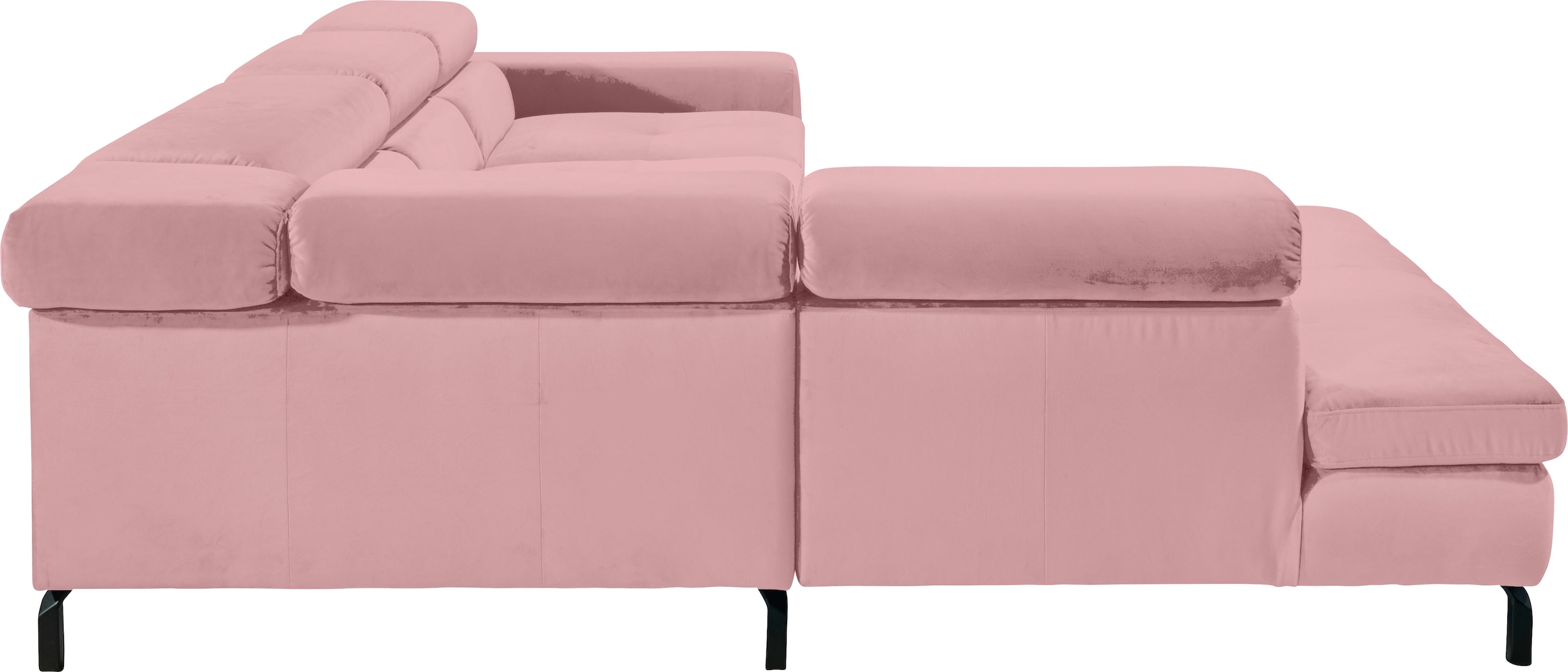 GALLERY M branded by Musterring Ecksofa »Felicia Due L-Form«, Wahlweise mit Sitzvorzug, inkl. Kopfteilverstellung, Sitzhöhe 40 cm