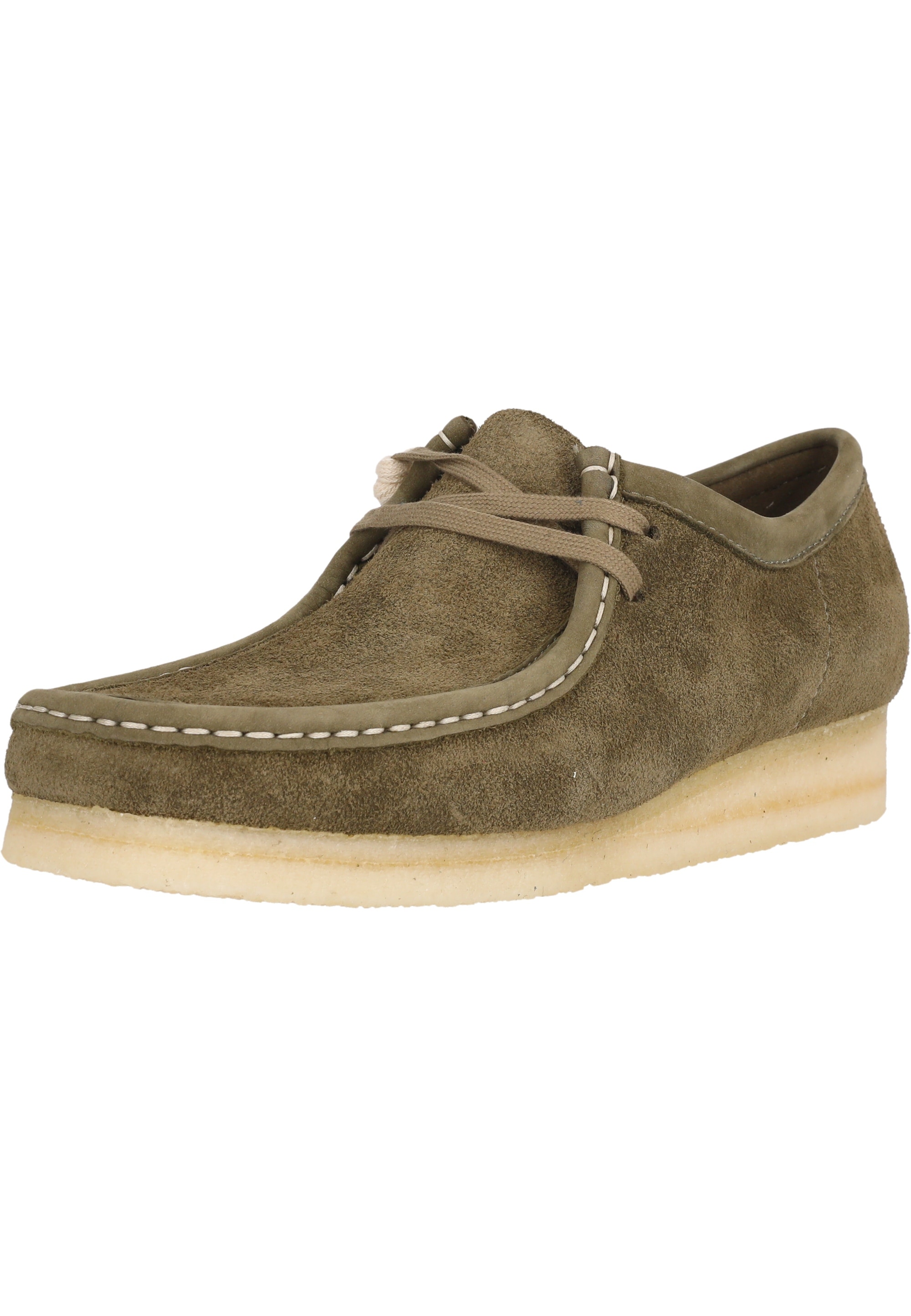 Clarks Schnürschuh "Wallabee" aus hochwertigem Oasis-Wildleder günstig online kaufen