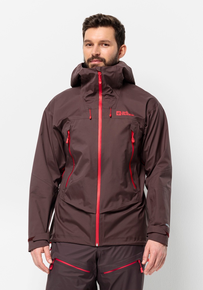 Jack Wolfskin Skijacke "ALPSPITZE PRO 3L JKT M", mit Kapuze