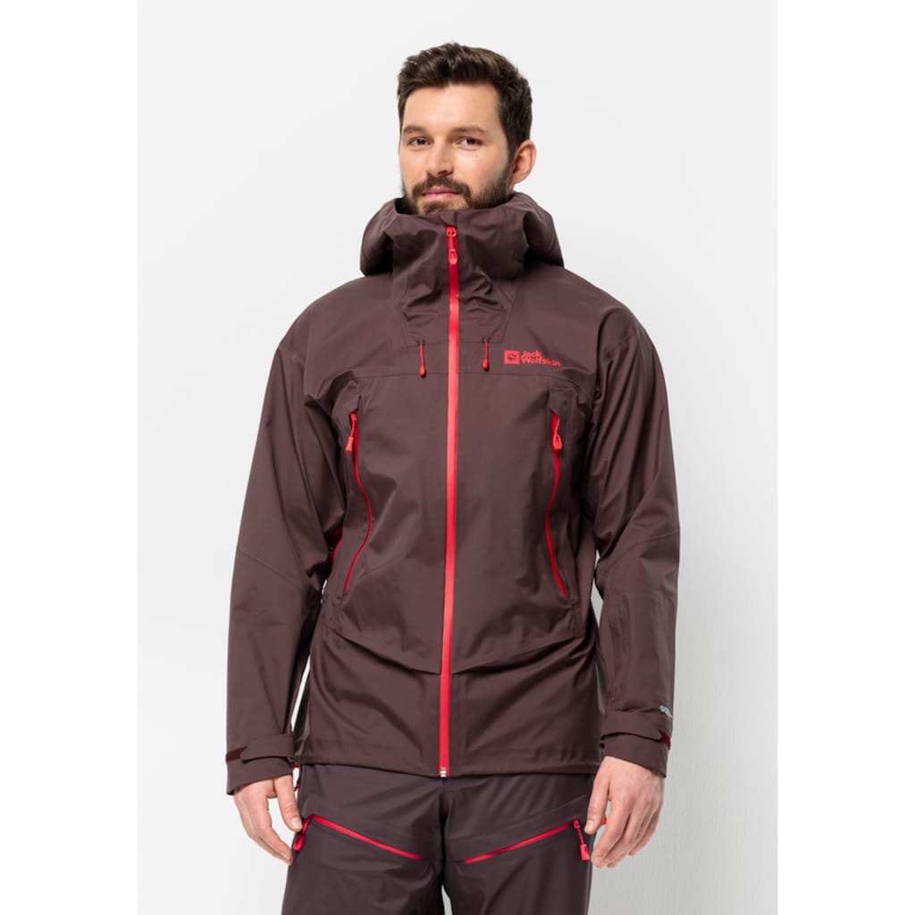 Jack Wolfskin Skijacke »ALPSPITZE PRO 3L JKT M«, mit Kapuze