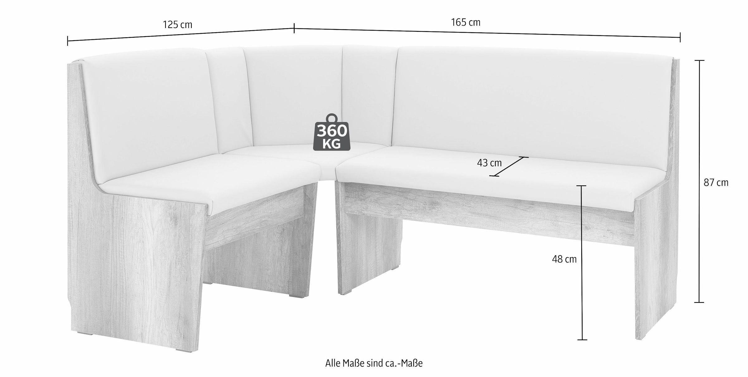 my home Eckbankgruppe »Hamburg«, (Set, 4 tlg.) kaufen BAUR