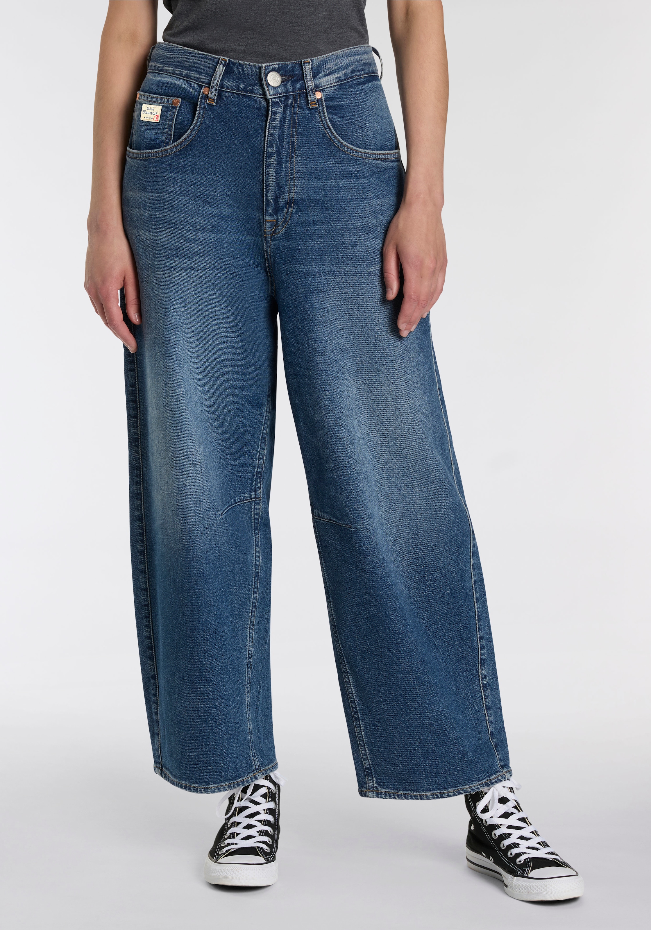 Herrlicher Weite Jeans "Barrow Denim", im O-Shape günstig online kaufen