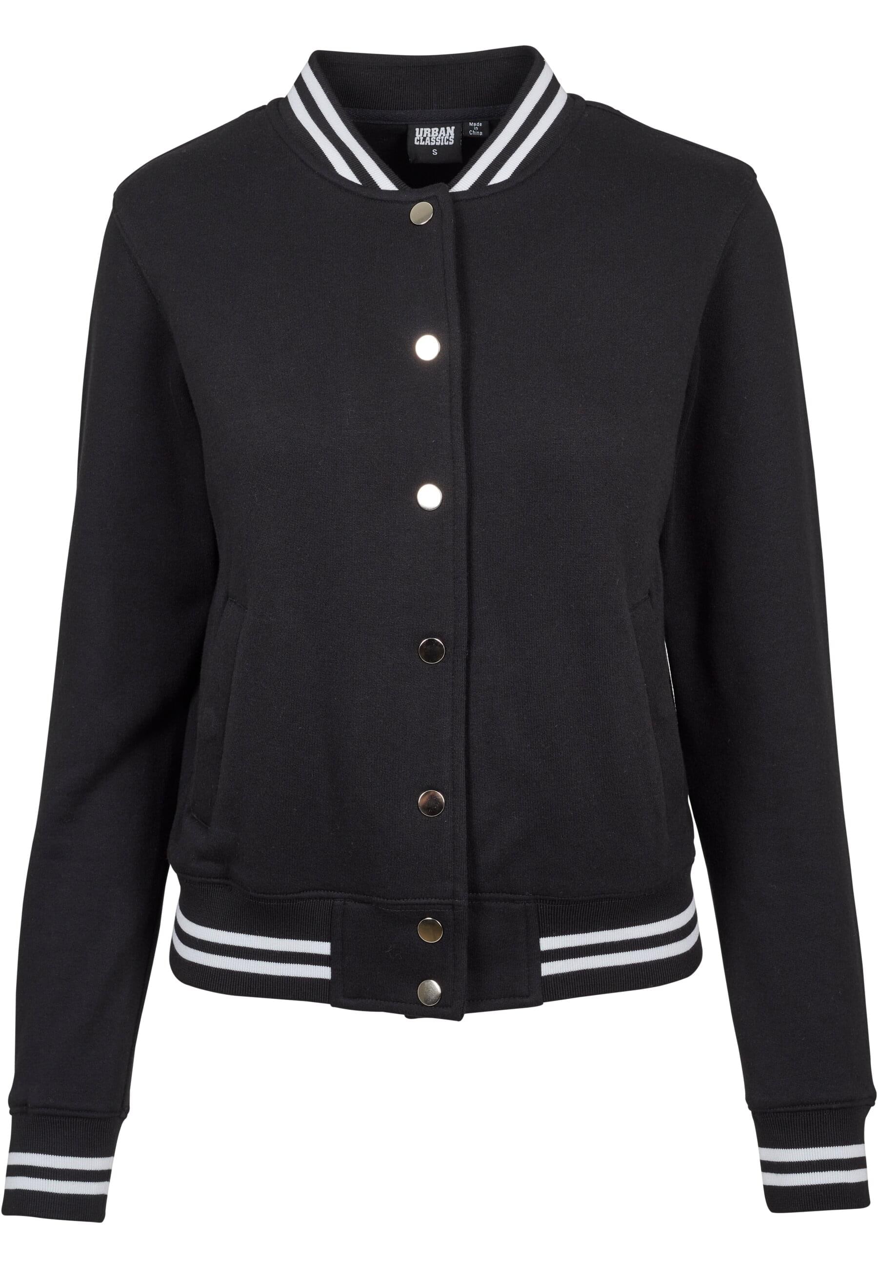 Anorak »Urban Classics Damen Ladies College Sweat Jacket«, (1 St.), ohne Kapuze