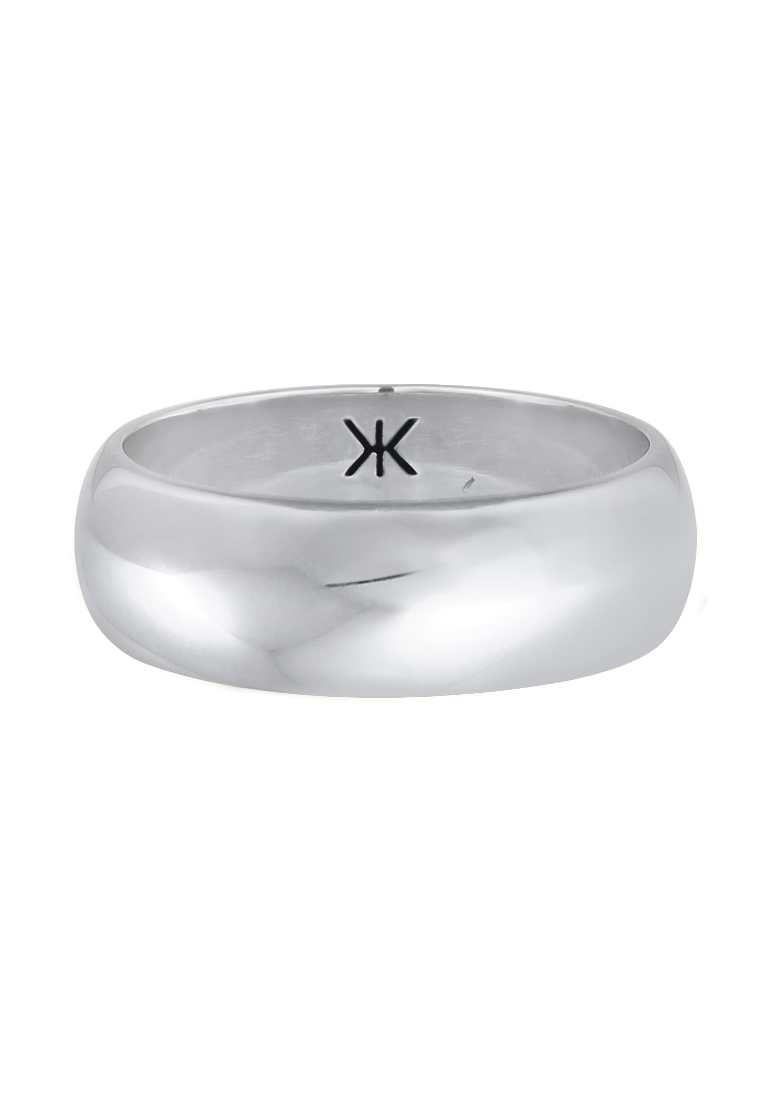 Kuzzoi Silberring »Ring Herren Bandring Basic Breit Klassik 925 Silber«