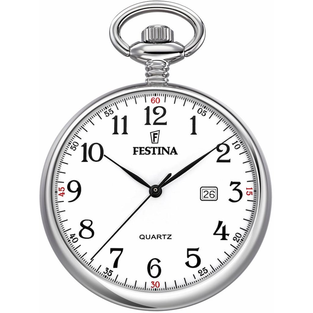 Festina Taschenuhr »F2019/1«, (Set, 2 tlg., inkl. Kette), Quarzuhr, Herrenuhr