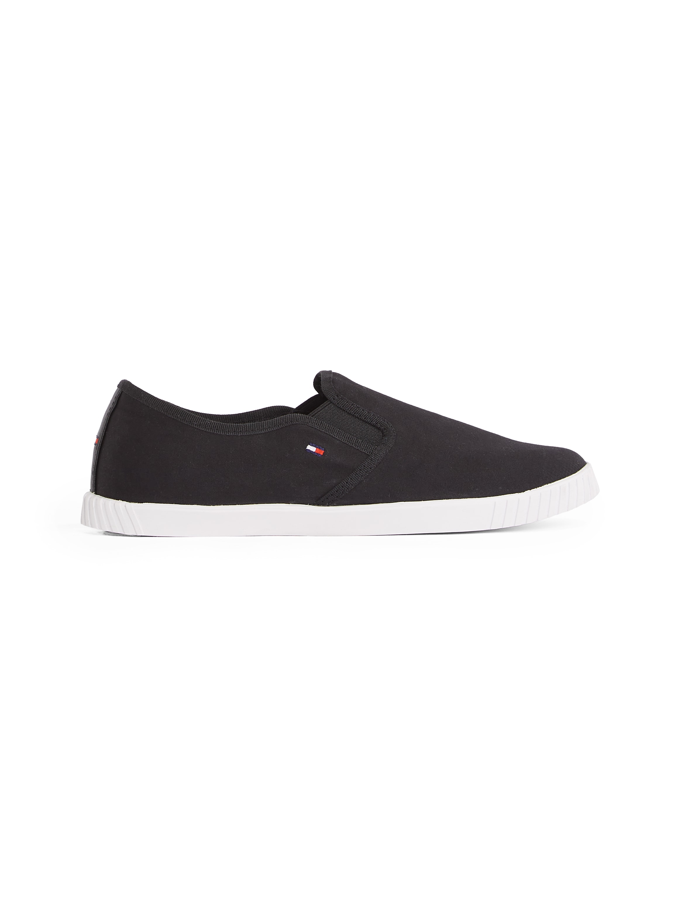 Tommy Hilfiger Slip-On Sneaker »CANVAS SLIP-ON SNEAKER«, Freizeitschuh, Schlüpfschuh, Slipper, Halbschuh, Flaggen-Stickerei