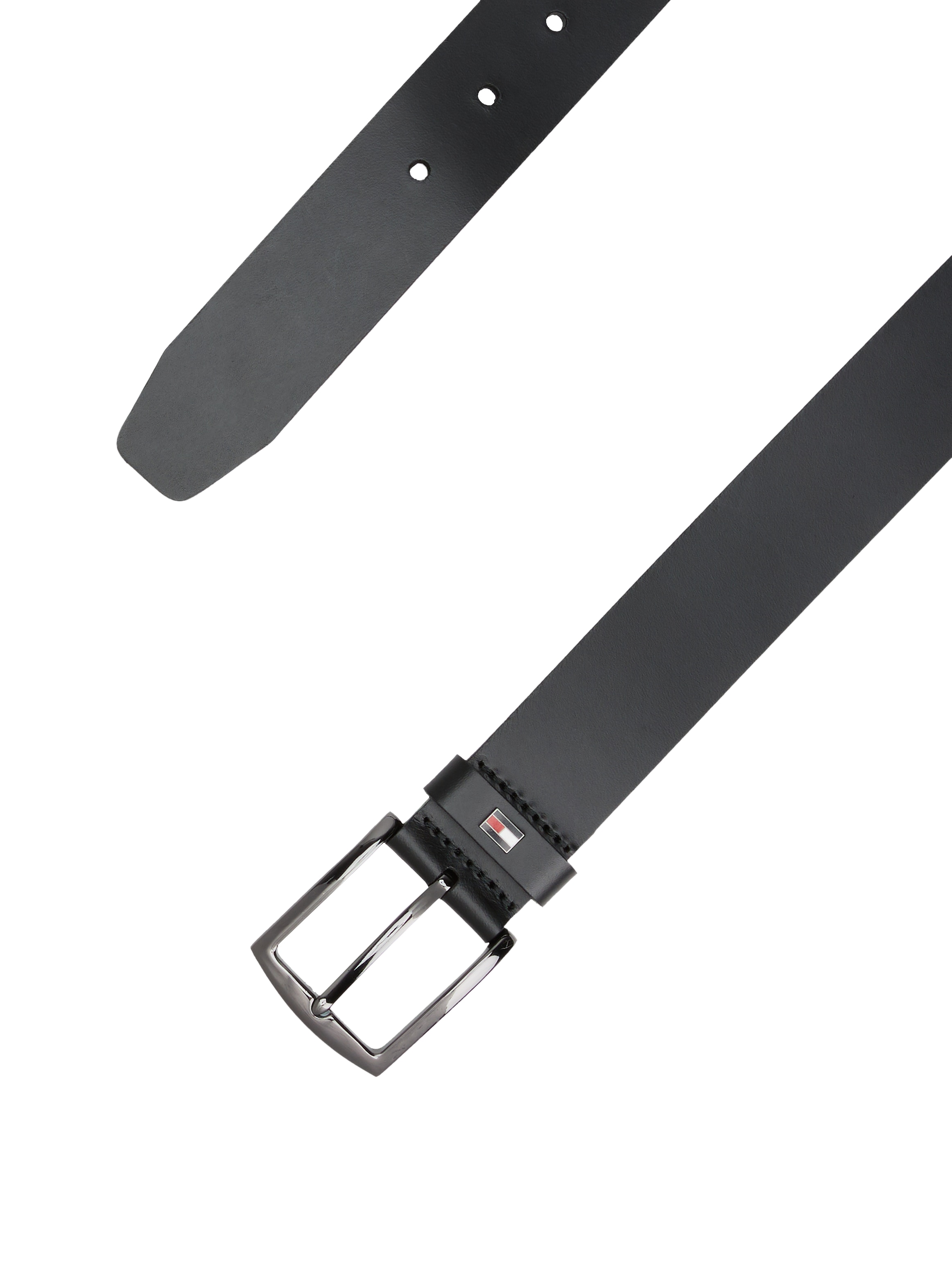 Tommy Hilfiger Ledergürtel »DENTON 3.5 EXT«, Einfachdornschließe, Metalllogo
