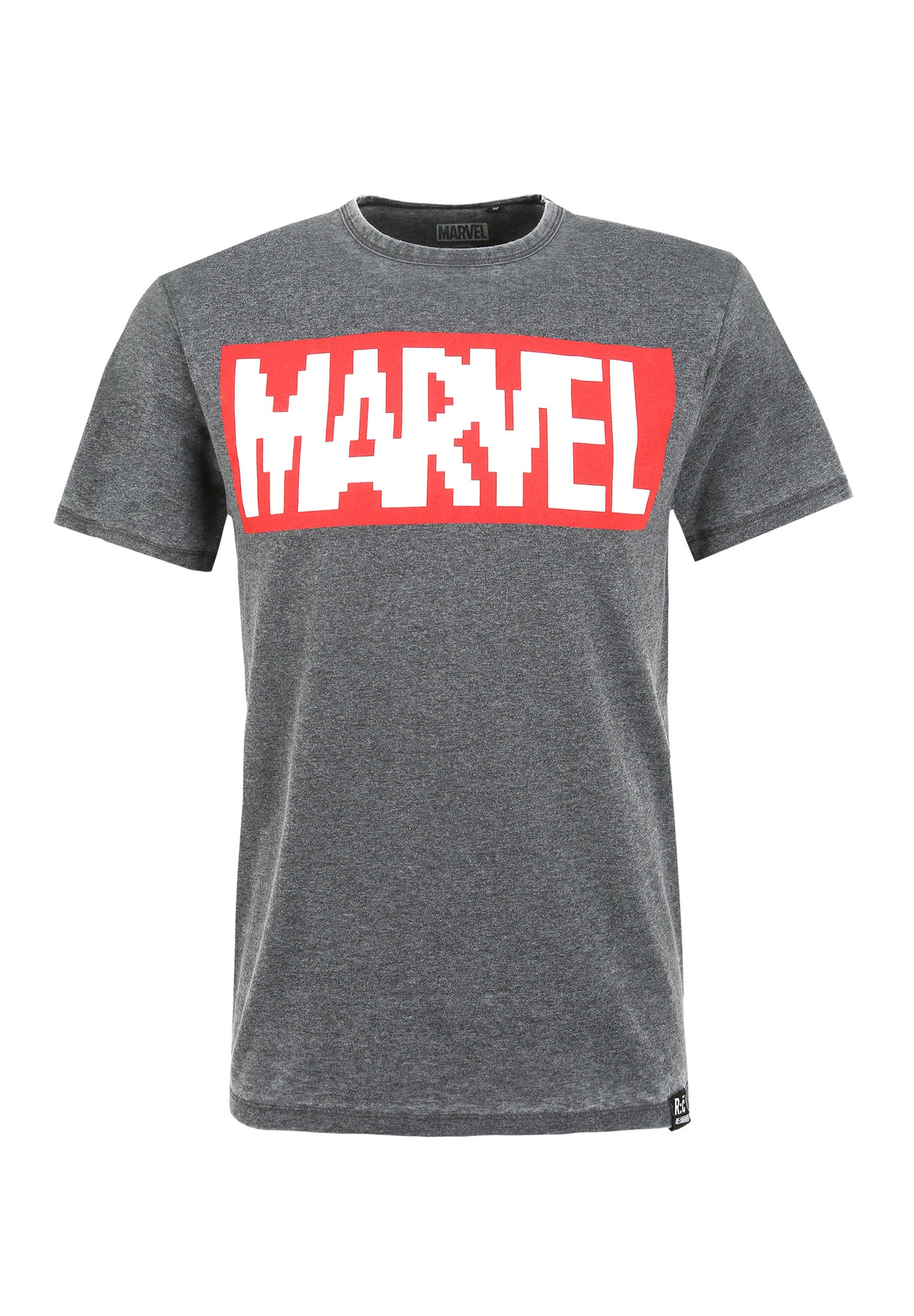 Recovered T-Shirt "Marvel Pixel Logo Charcoal" 1 Stk. im zeitlosen Design günstig online kaufen
