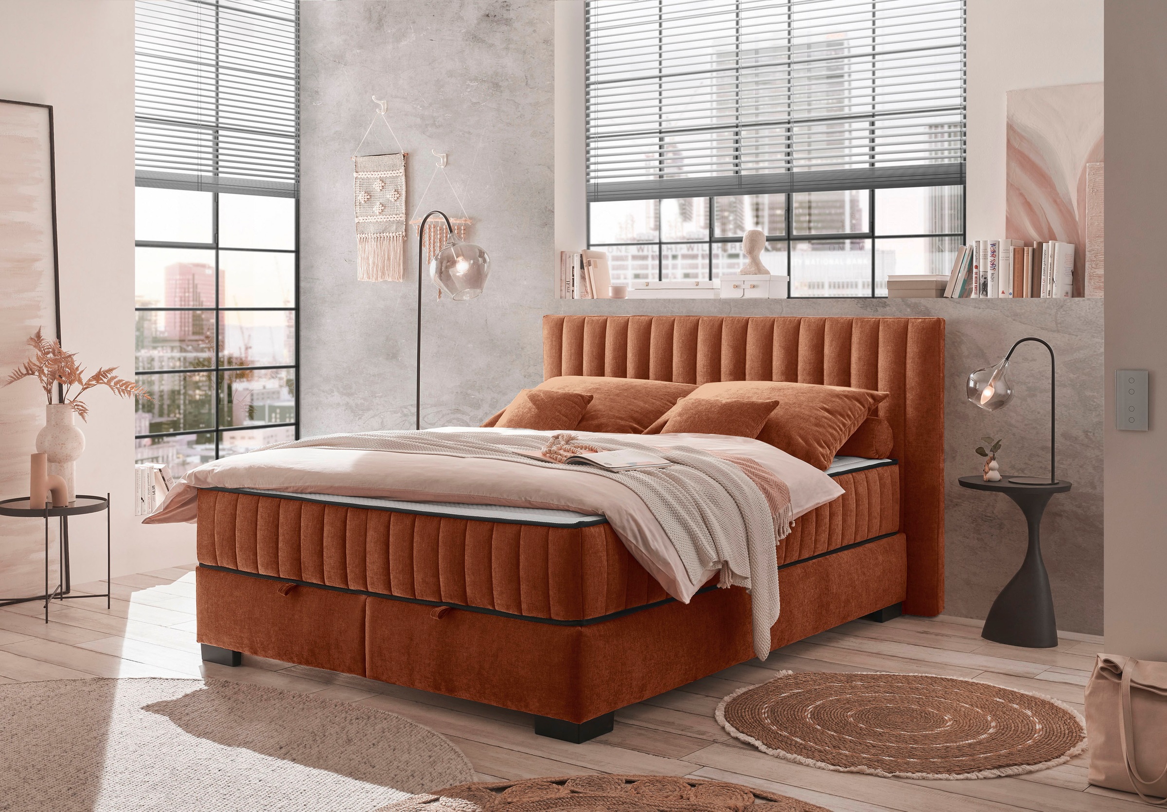 ED EXCITING DESIGN Boxbett »Nagol«, mit Bettkasten, mit Wendematratze, erhältlich in verschiedenen Breiten