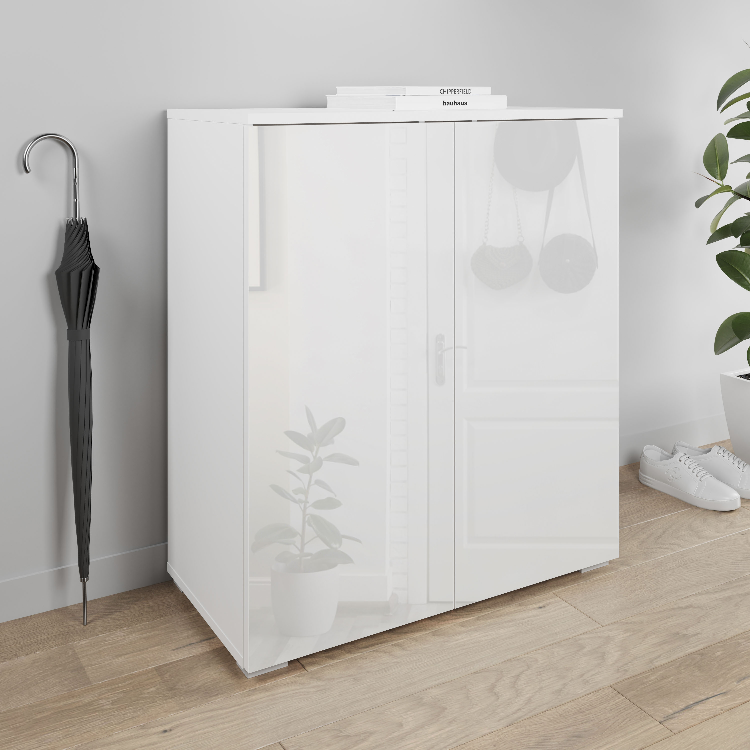 OTTO home Schuhkommode "Paris" zwei Türen mit verstellbaren Einlegeböden, Breite 70cm