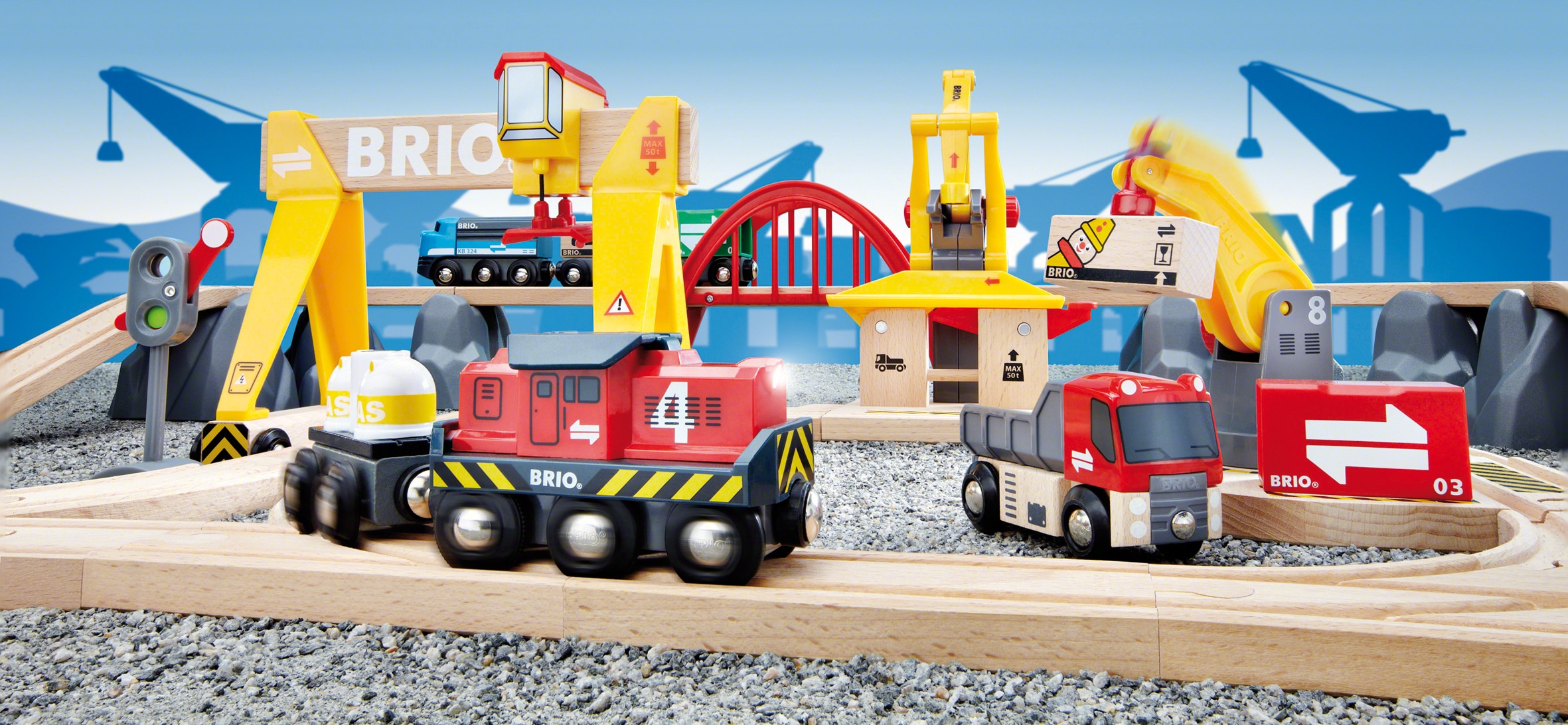 BRIO® Spielzeug-Eisenbahn »BRIO® WORLD, Frachten Set Deluxe«, (Set), FSC®- schützt Wald - weltweit