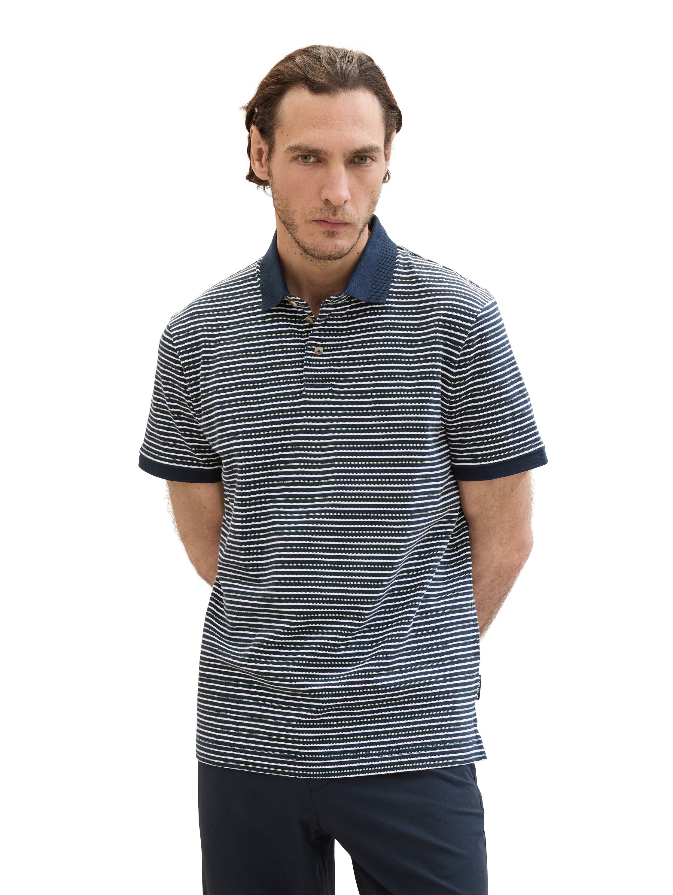 TOM TAILOR Poloshirt, in Streifen-Optik