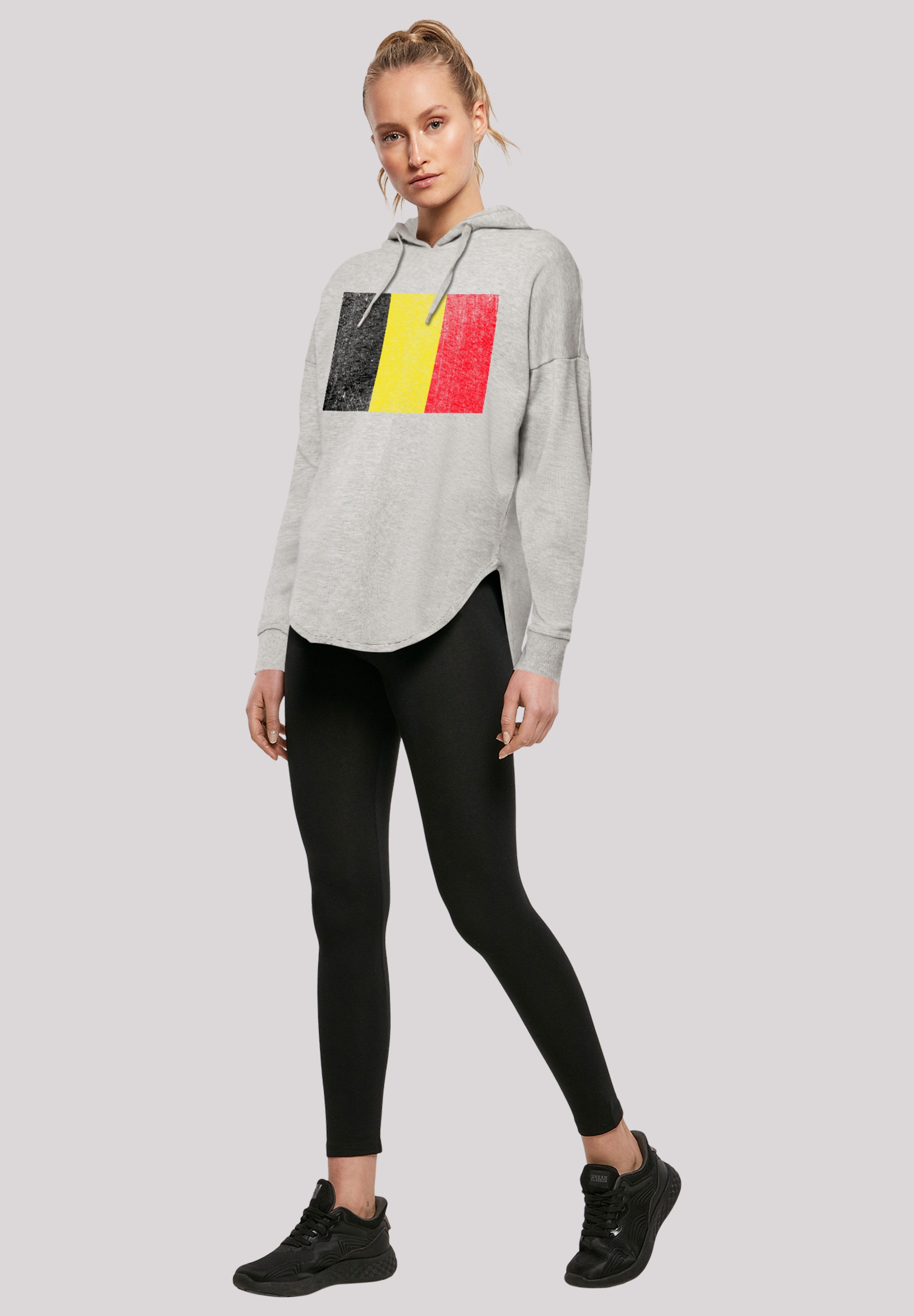 F4NT4STIC Kapuzenpullover »Belgium Belgien Flagge«, Print