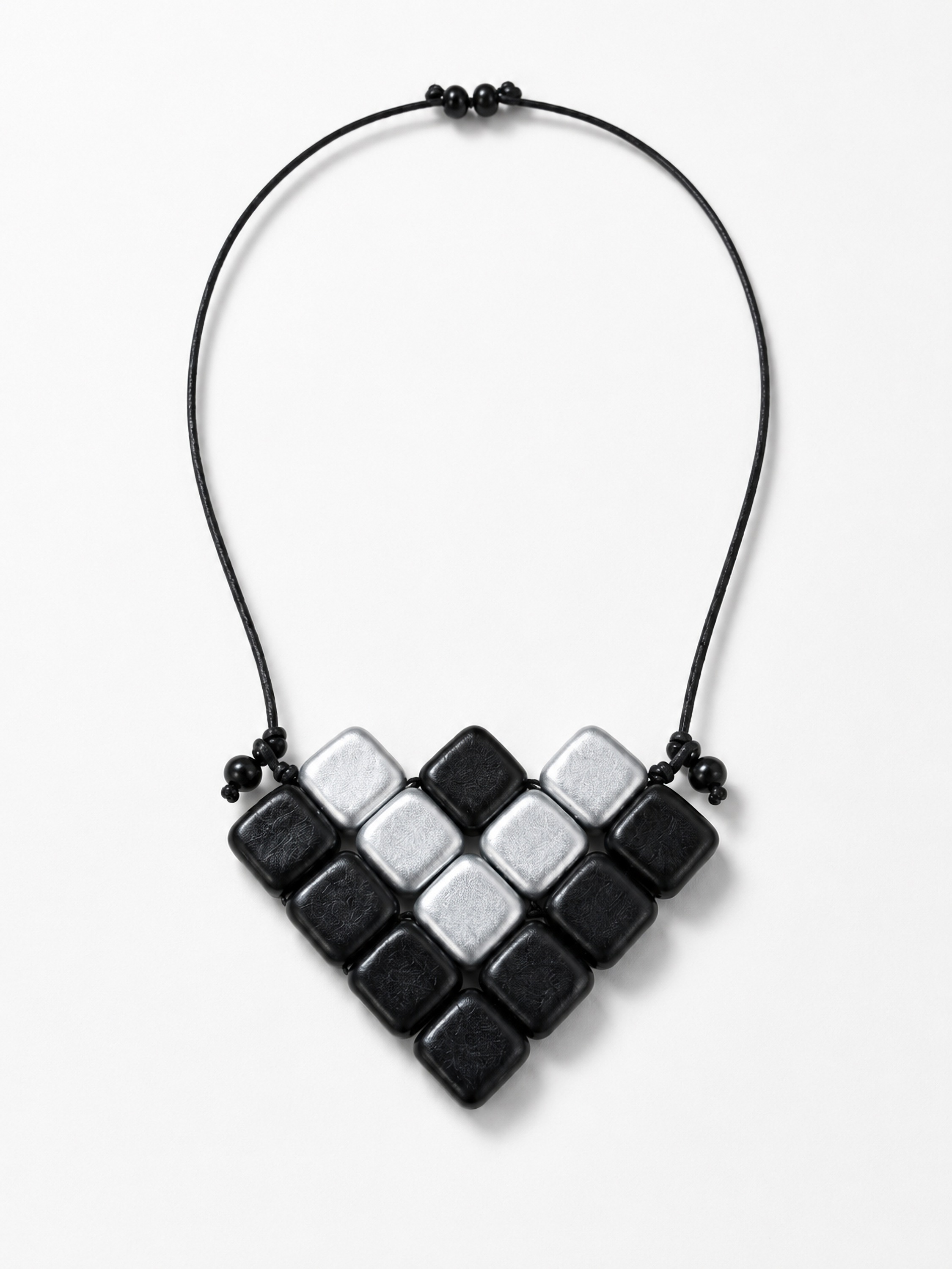 COLLEZIONE ALESSANDRO Lange Kette »Square« mit plakativen Holzquadraten