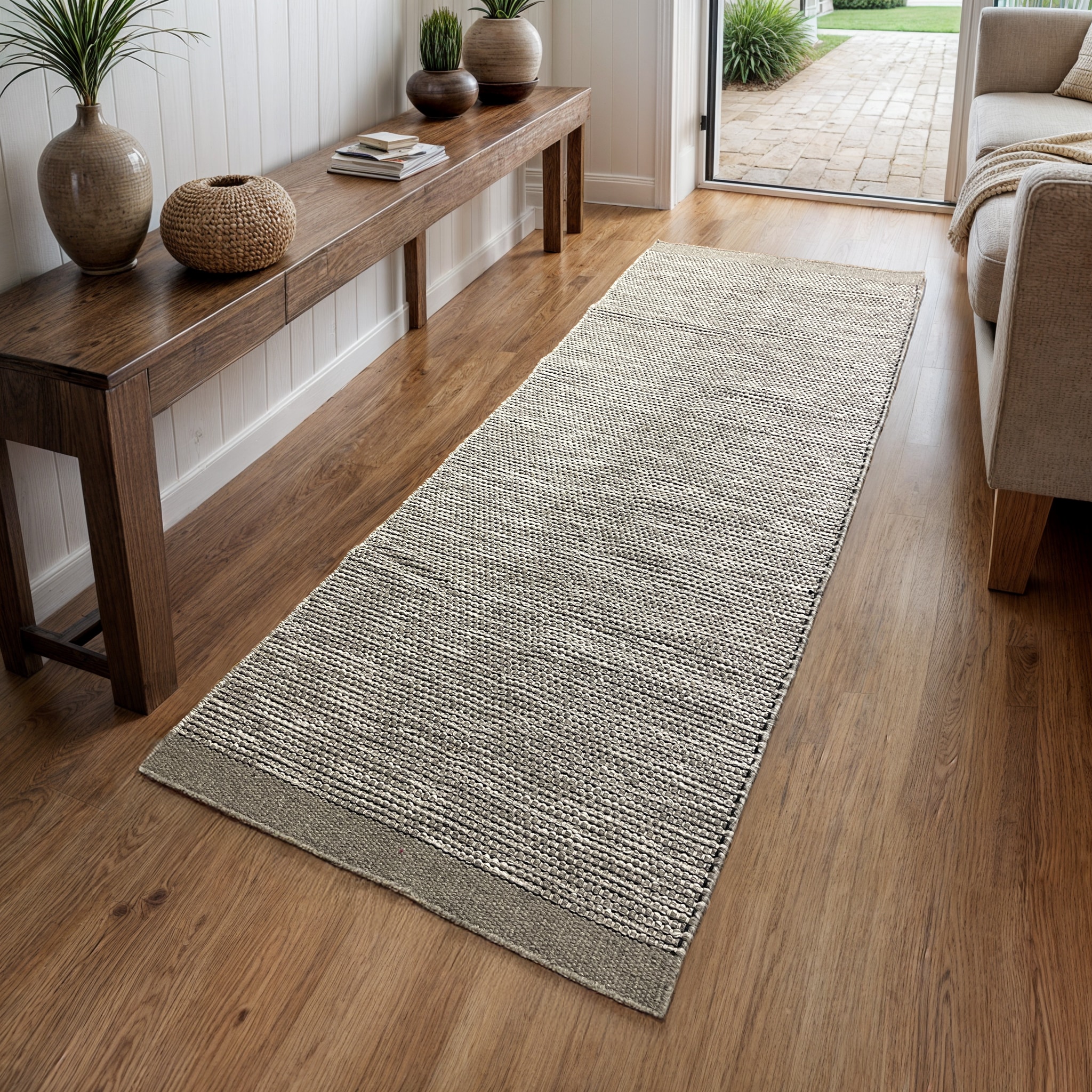 Myflair Möbel & Accessoires Wollteppich "Anisa, Handwebteppich" rechteckig 10 mm Höhe reine Wolle, meliert, Wendeteppich, handgewebt, Wohnzimmer