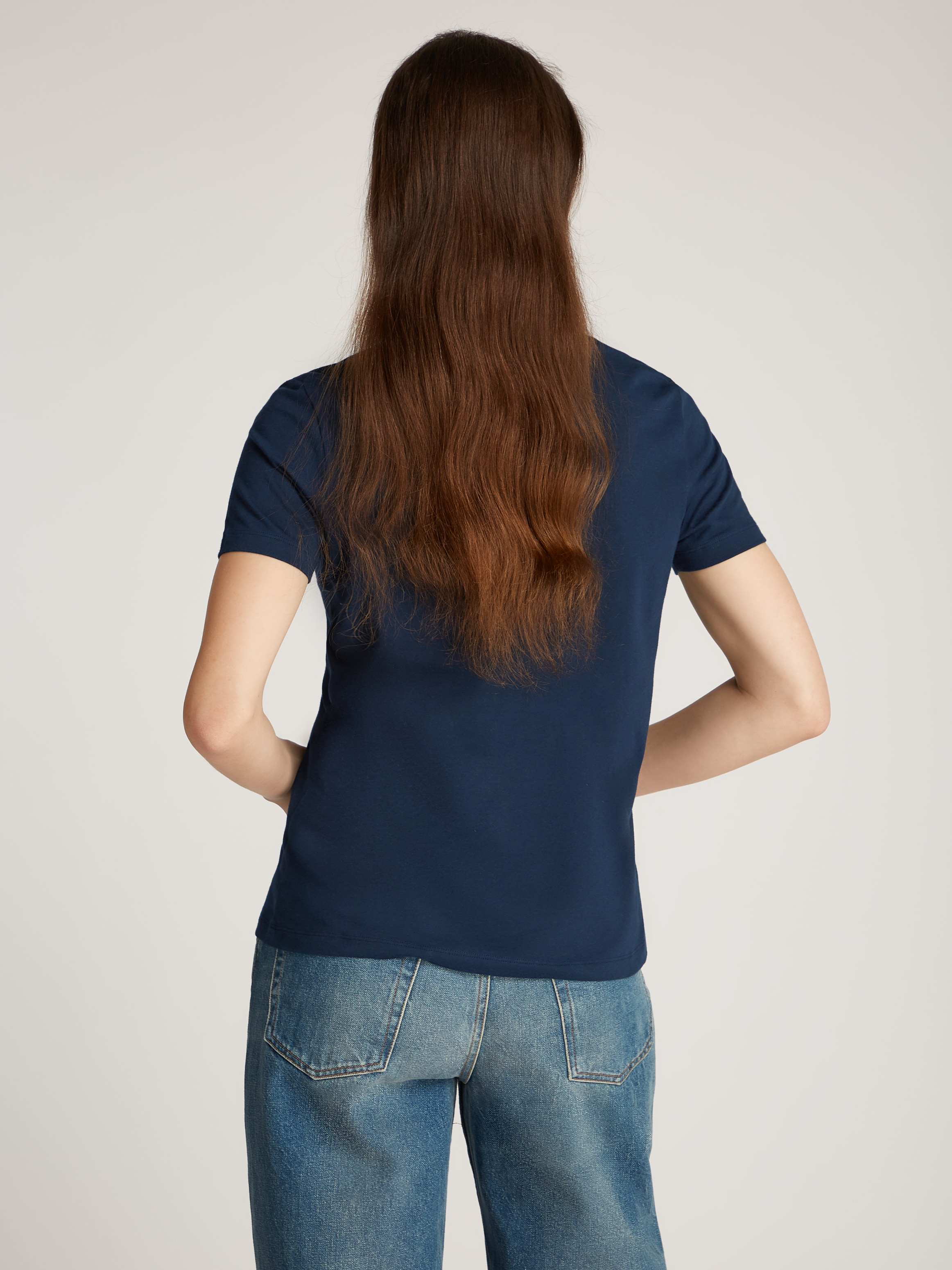 Tommy Hilfiger T-Shirt »REG CORP LOGO C-NK SS«, mit Logoschriftzug