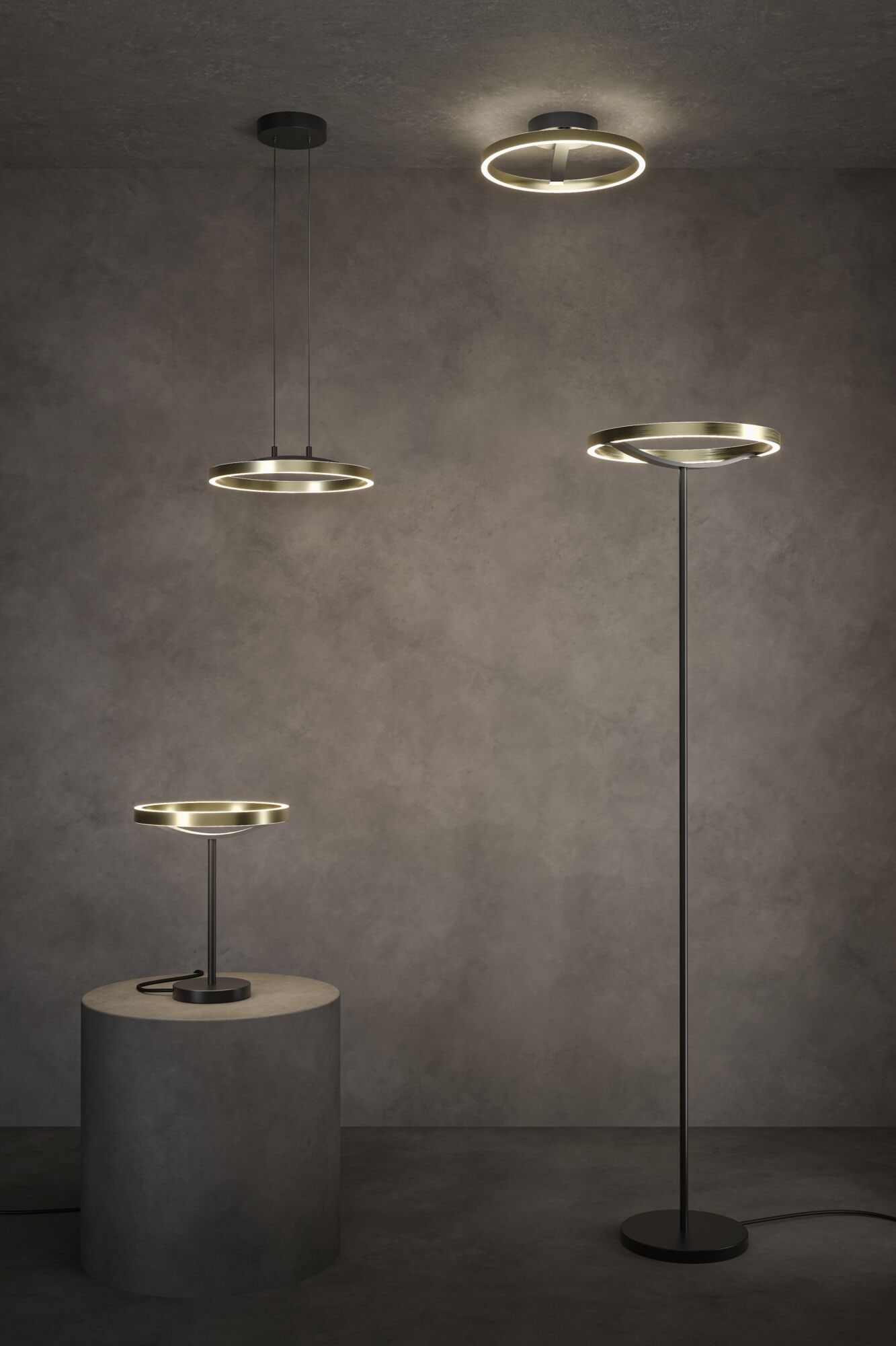 Paulmann LED Tischleuchte »Melira LED 10W Gold /Schwarz 230V Metall« LED-Modul 1 Stk. 3StepDim