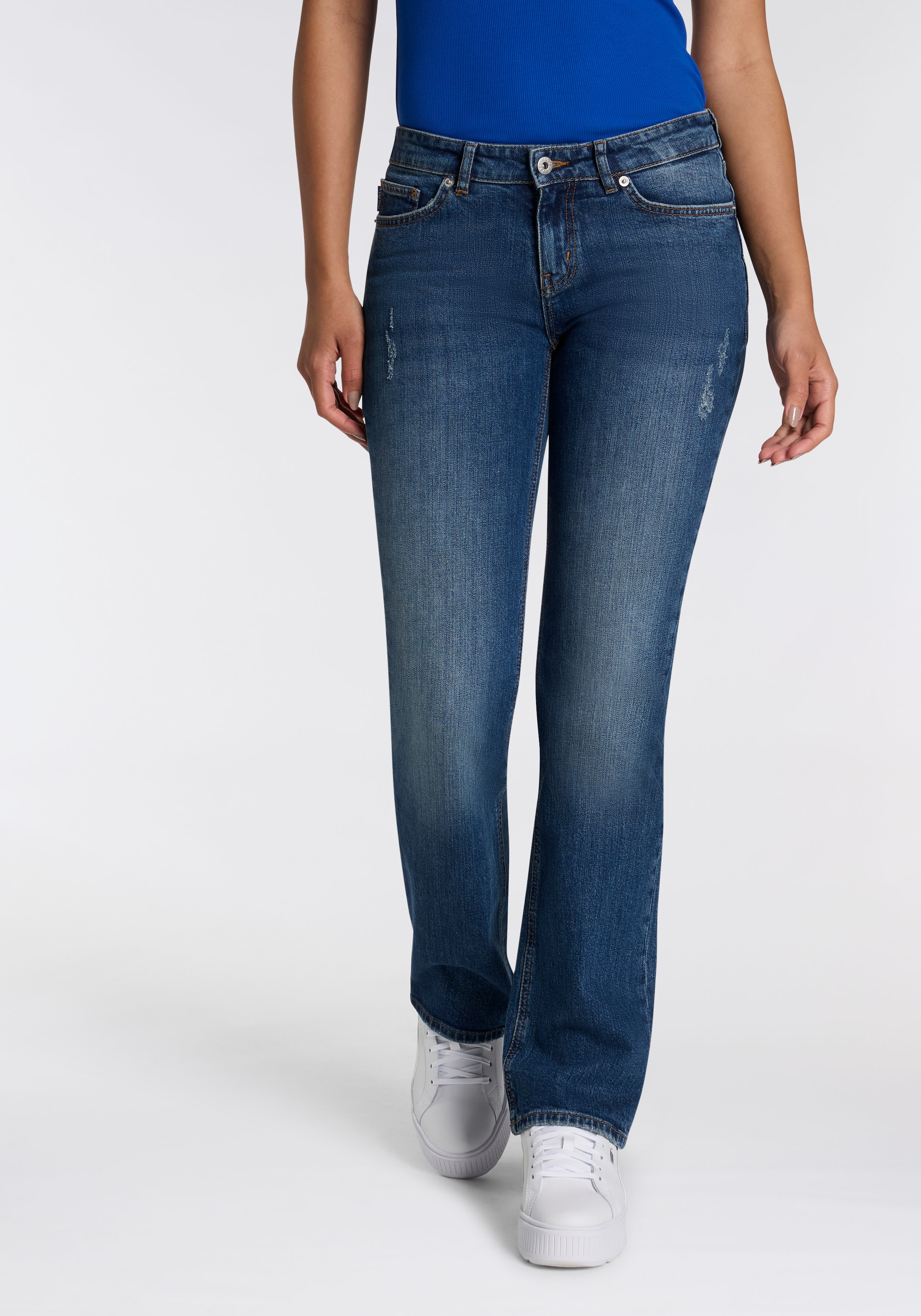 HUGO Blue Bootcut-Jeans "Gamera", Low Rise günstig online kaufen