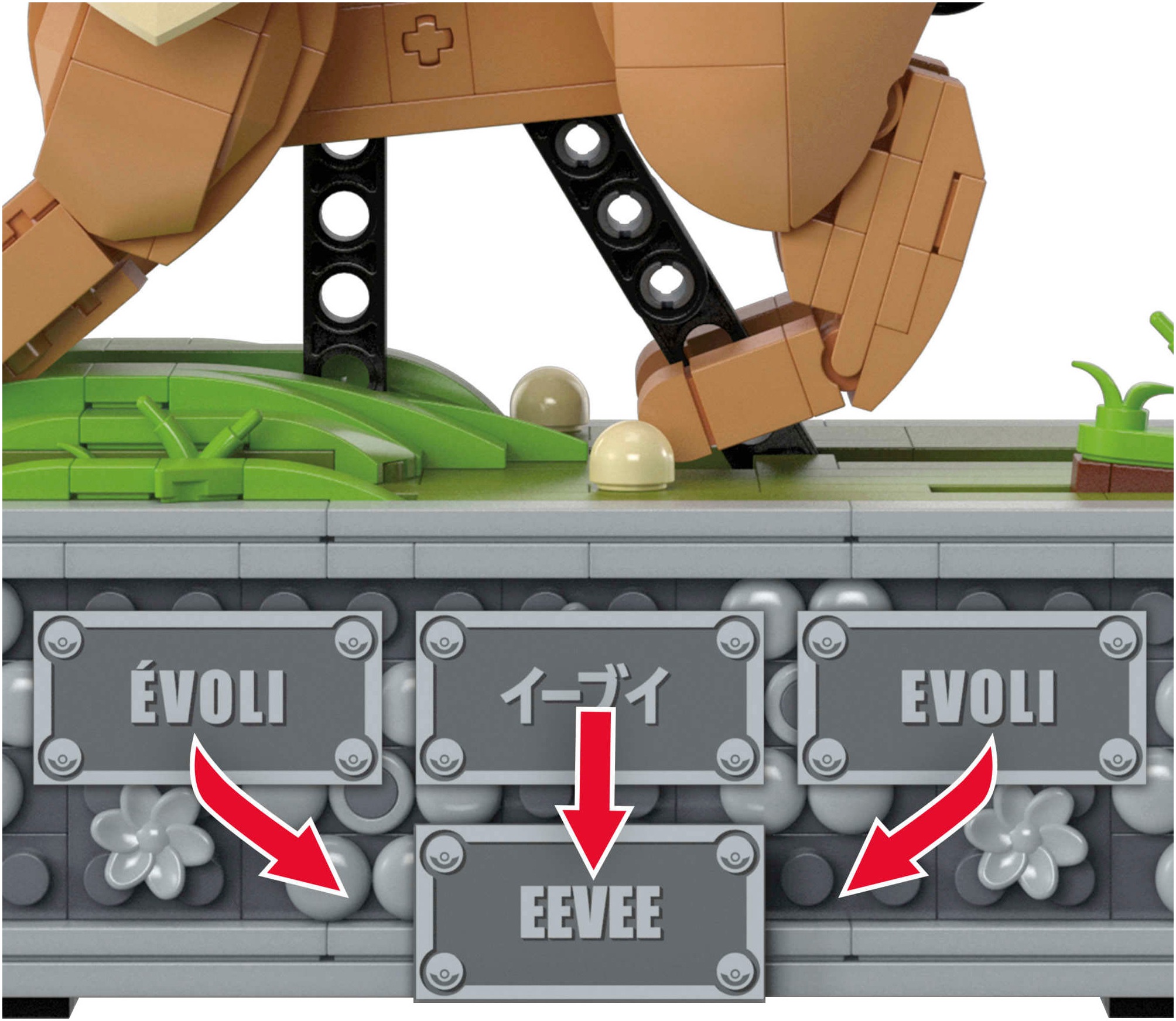 MEGA Konstruktionsspielsteine »MEGA Pokémon, Bewegliches Evoli«